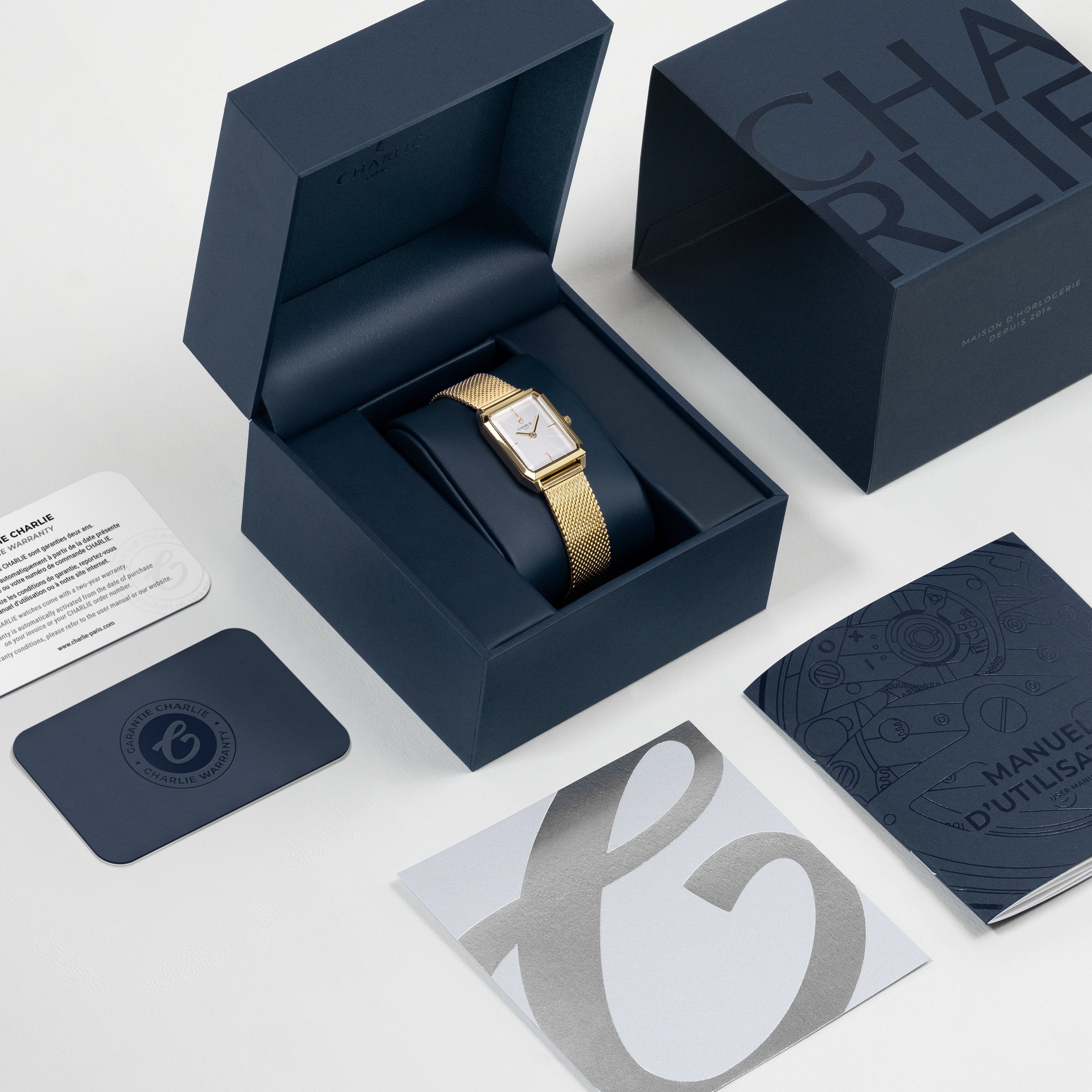 MONCEAU - Quartz - Doré Montres CHARLIE