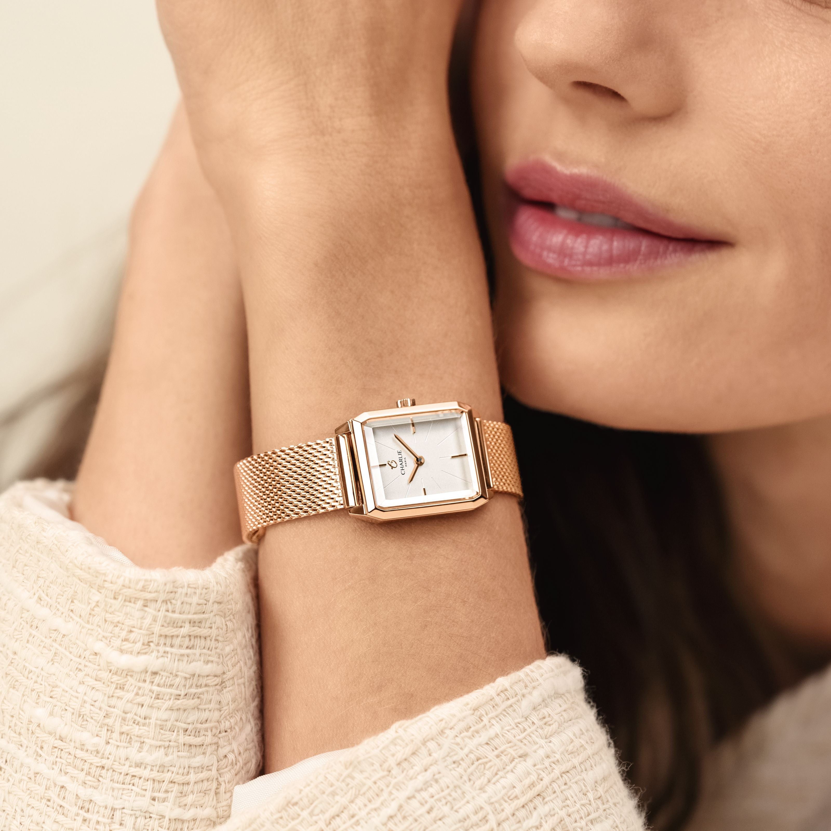 MONCEAU - Doré rose