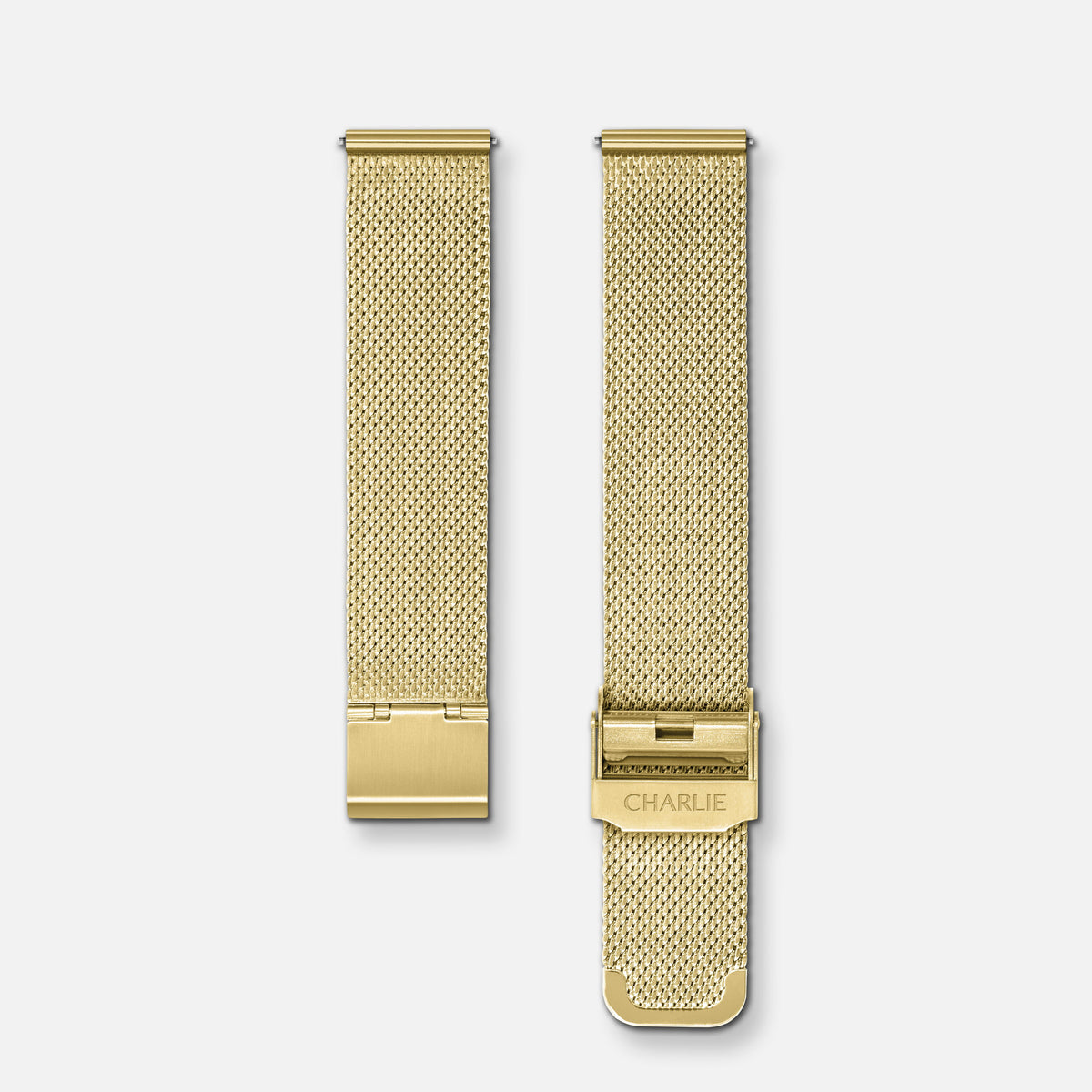 Armbånd 18 mm gullfarget milanesisk netting
