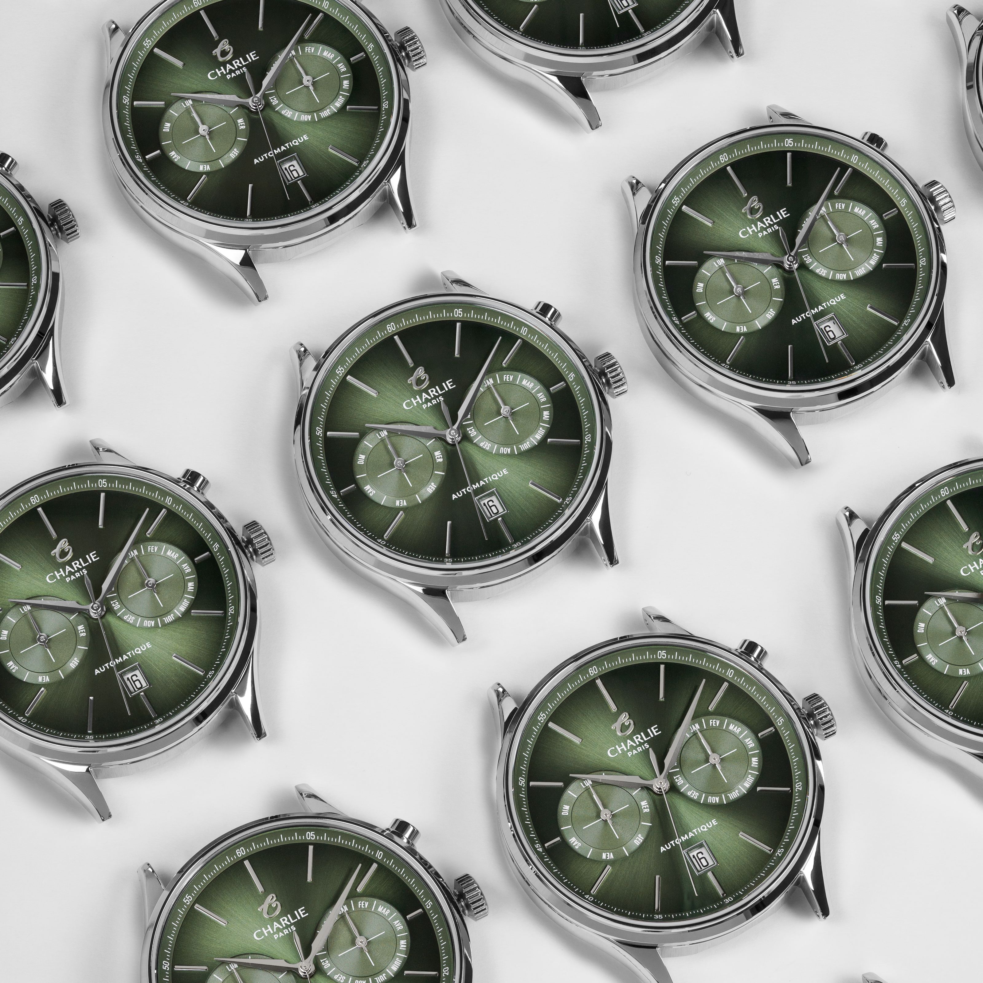 INITIAL - Automatique Calendrier - Sauge Montres CHARLIE