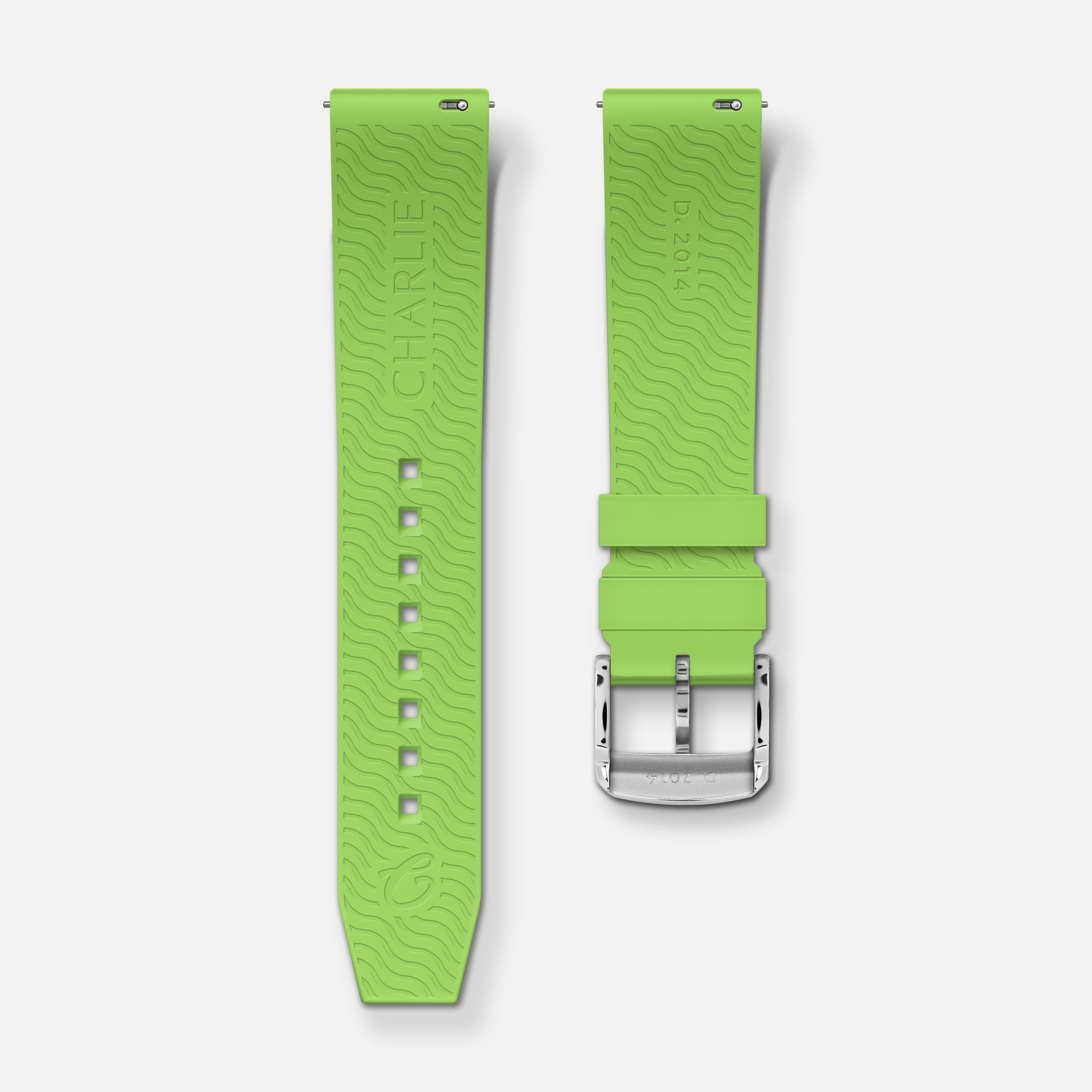 Bracelet caoutchouc lime NBR 20mm