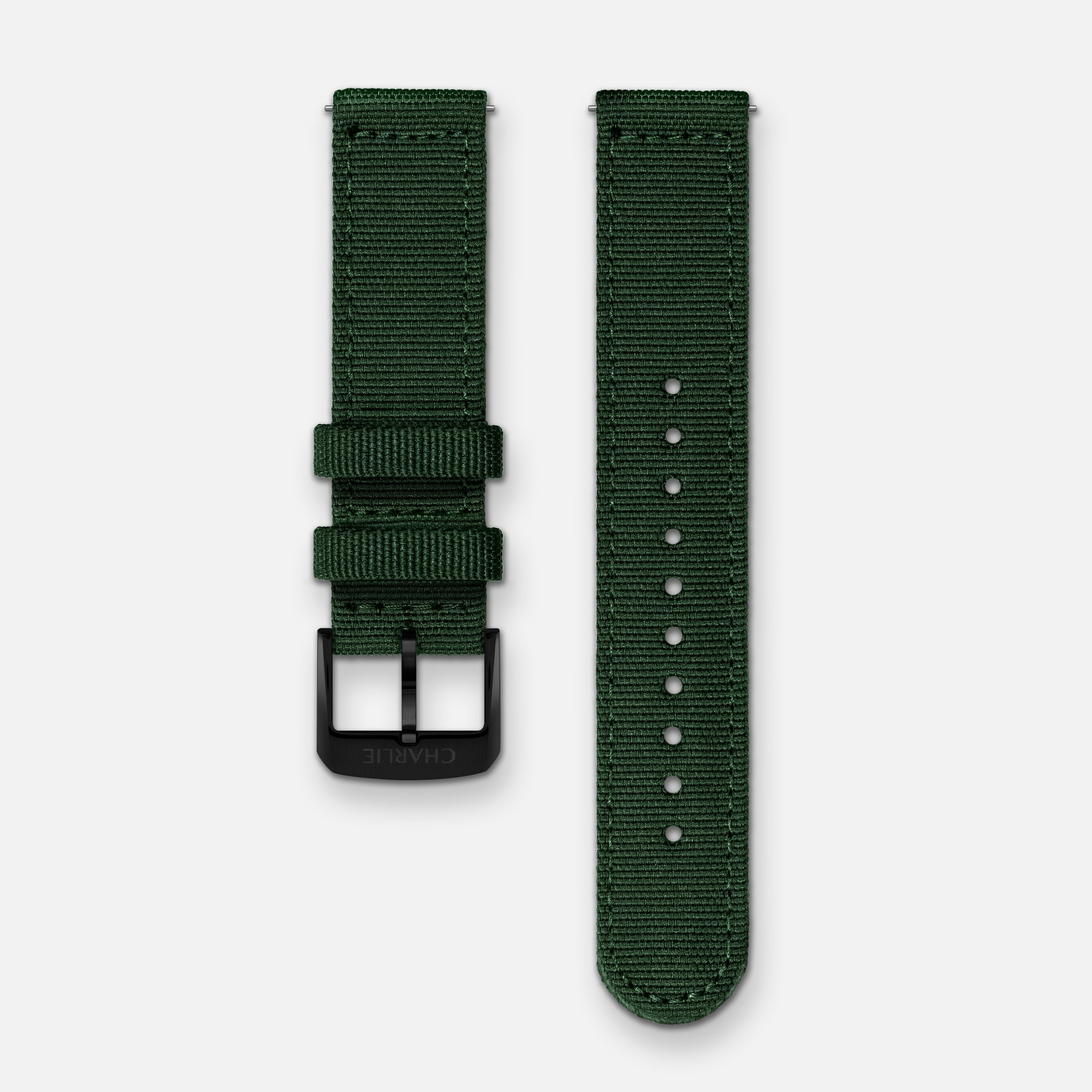 <tc>Bracciale</tc> Nylon verde da 20 mm