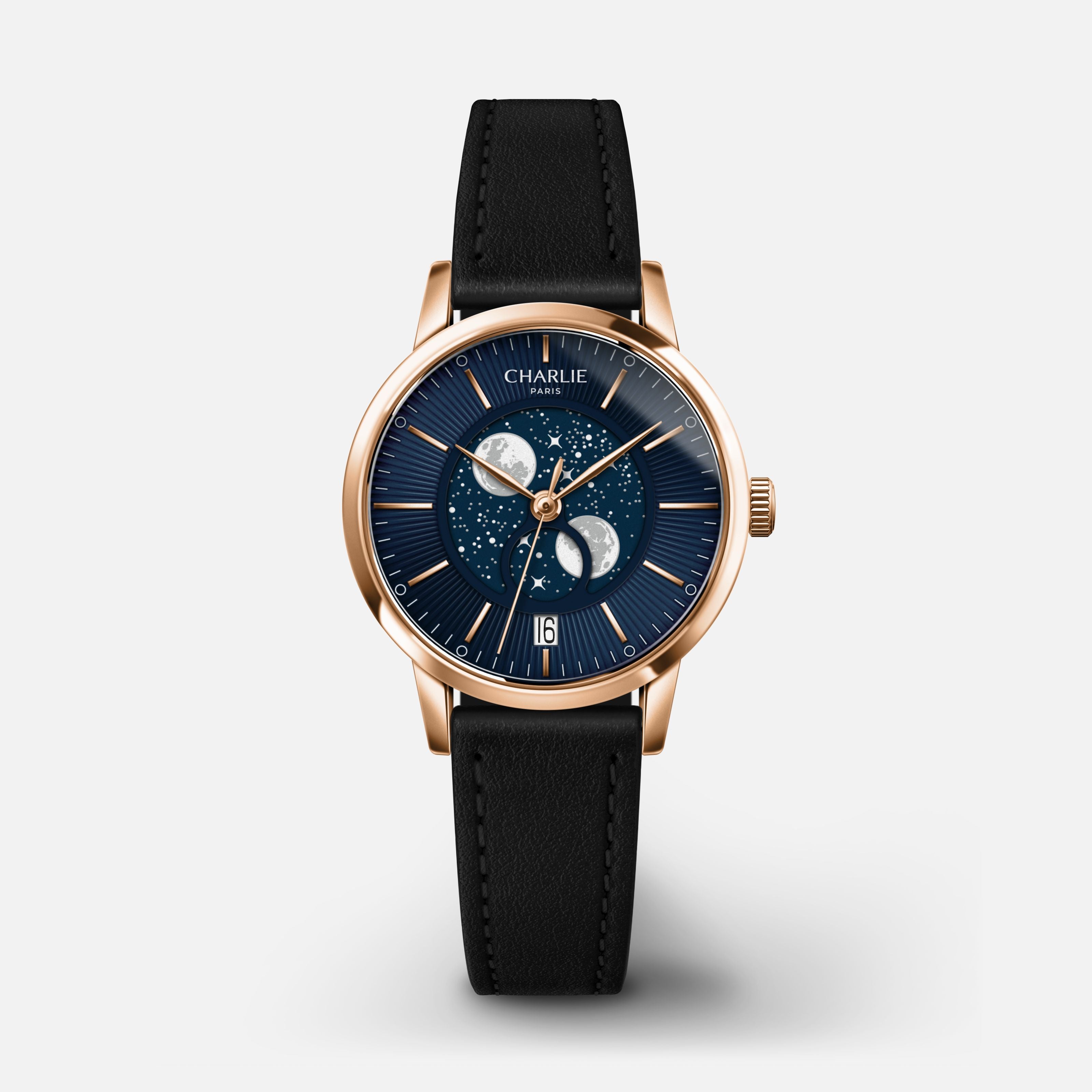 SULLY - Moon Phase - Rose Gold & Blue