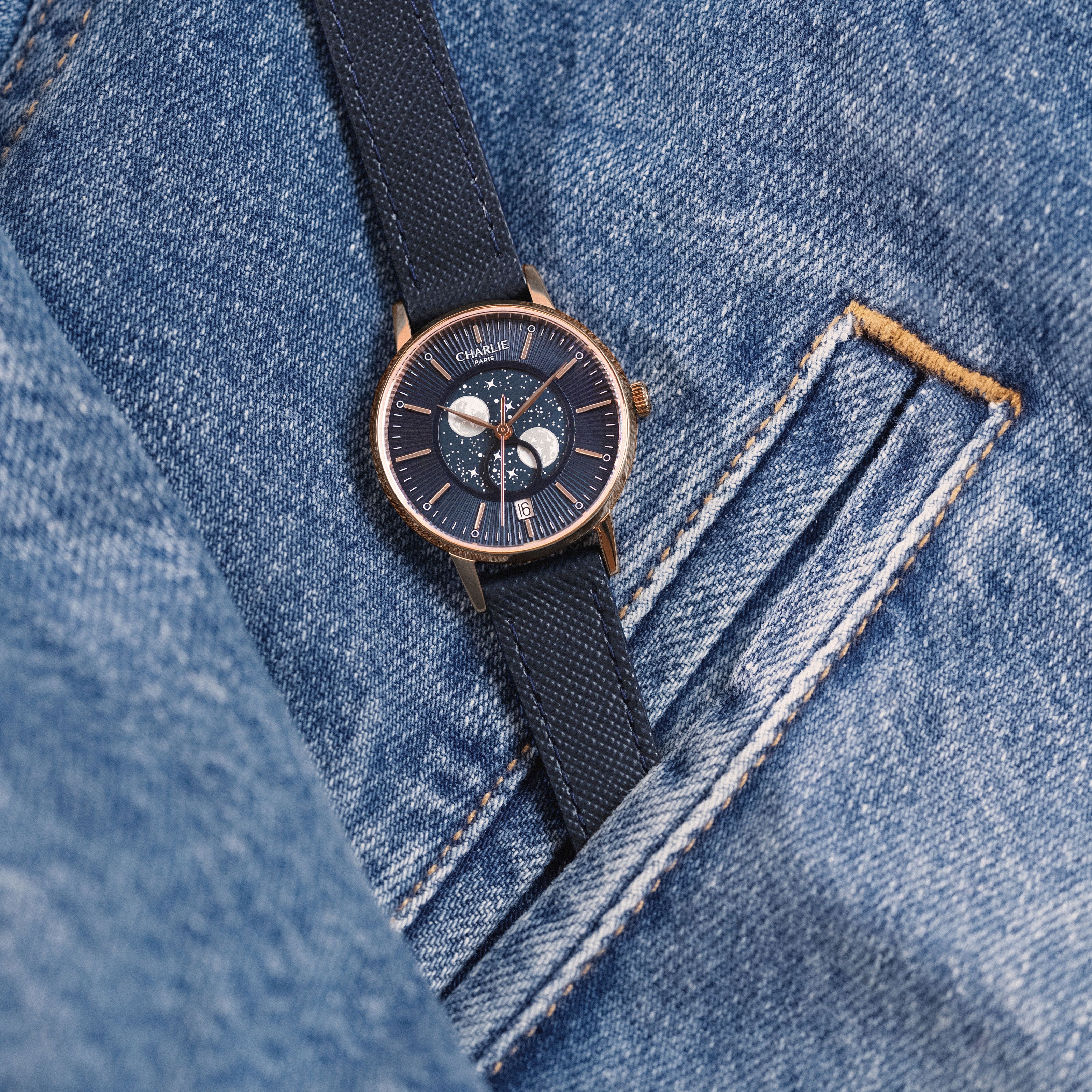 SULLY - Fase lunare - Oro rosa & Blu