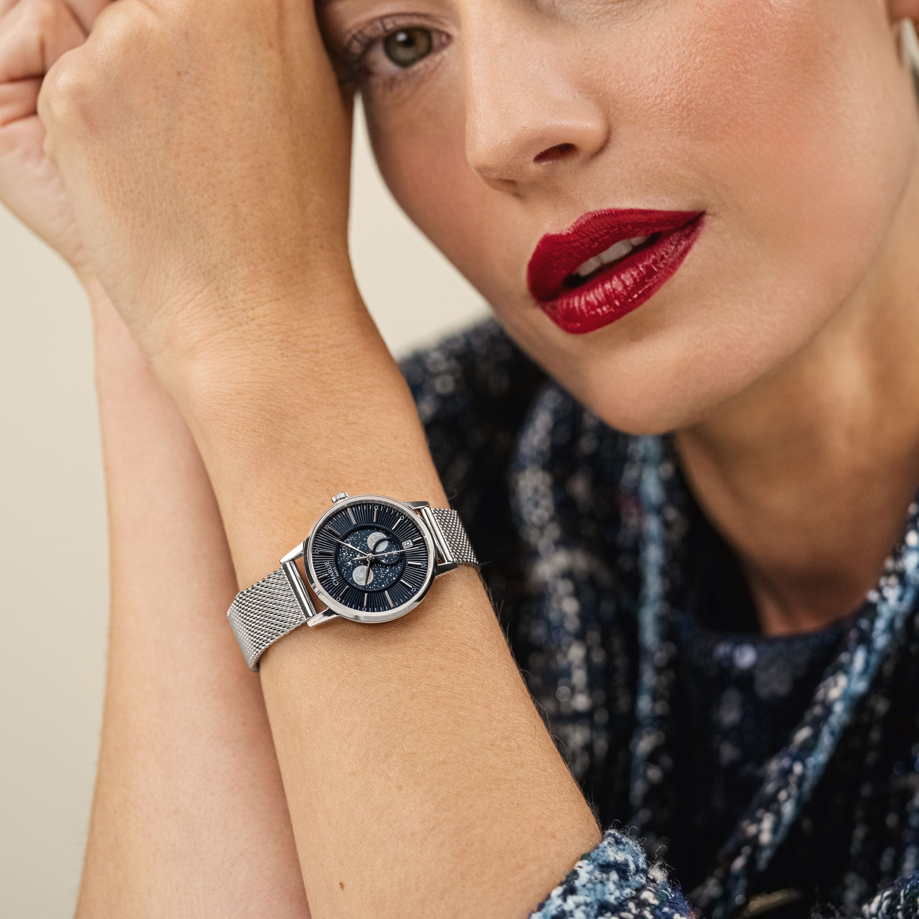 SULLY - Moon phase - Steel & Blue