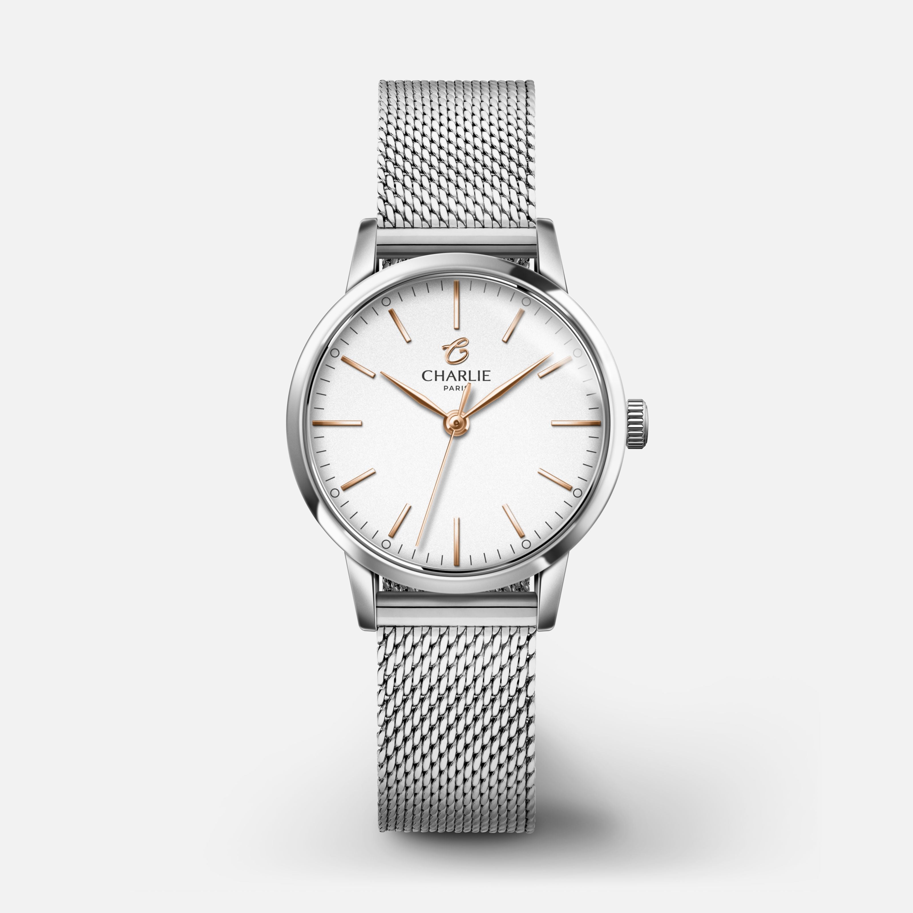 SULLY - Quartz - Acier Montres CHARLIE Maille milanaise acier