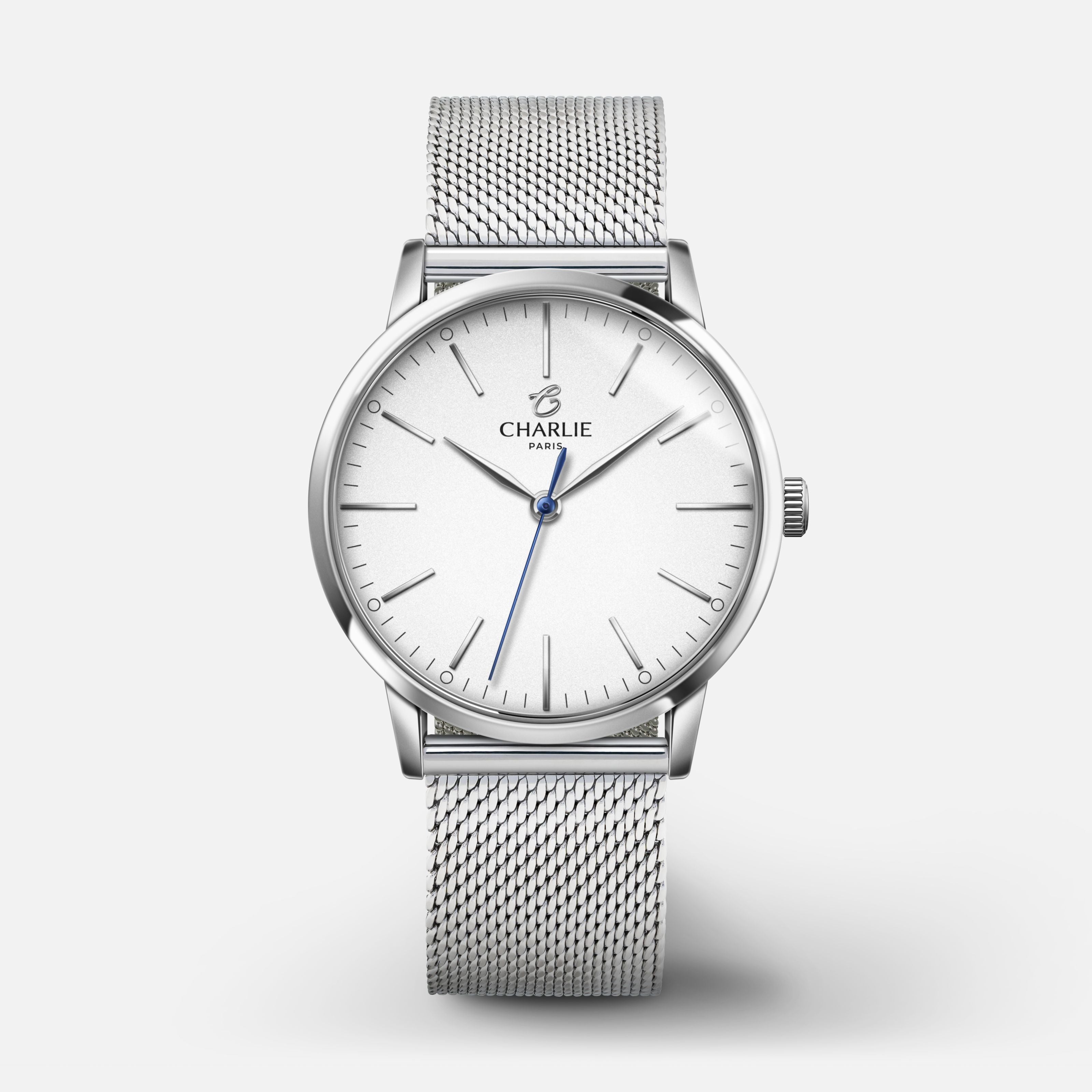 SULLY 35 - Quartz - Acier Montres CHARLIE Maille milanaise acier