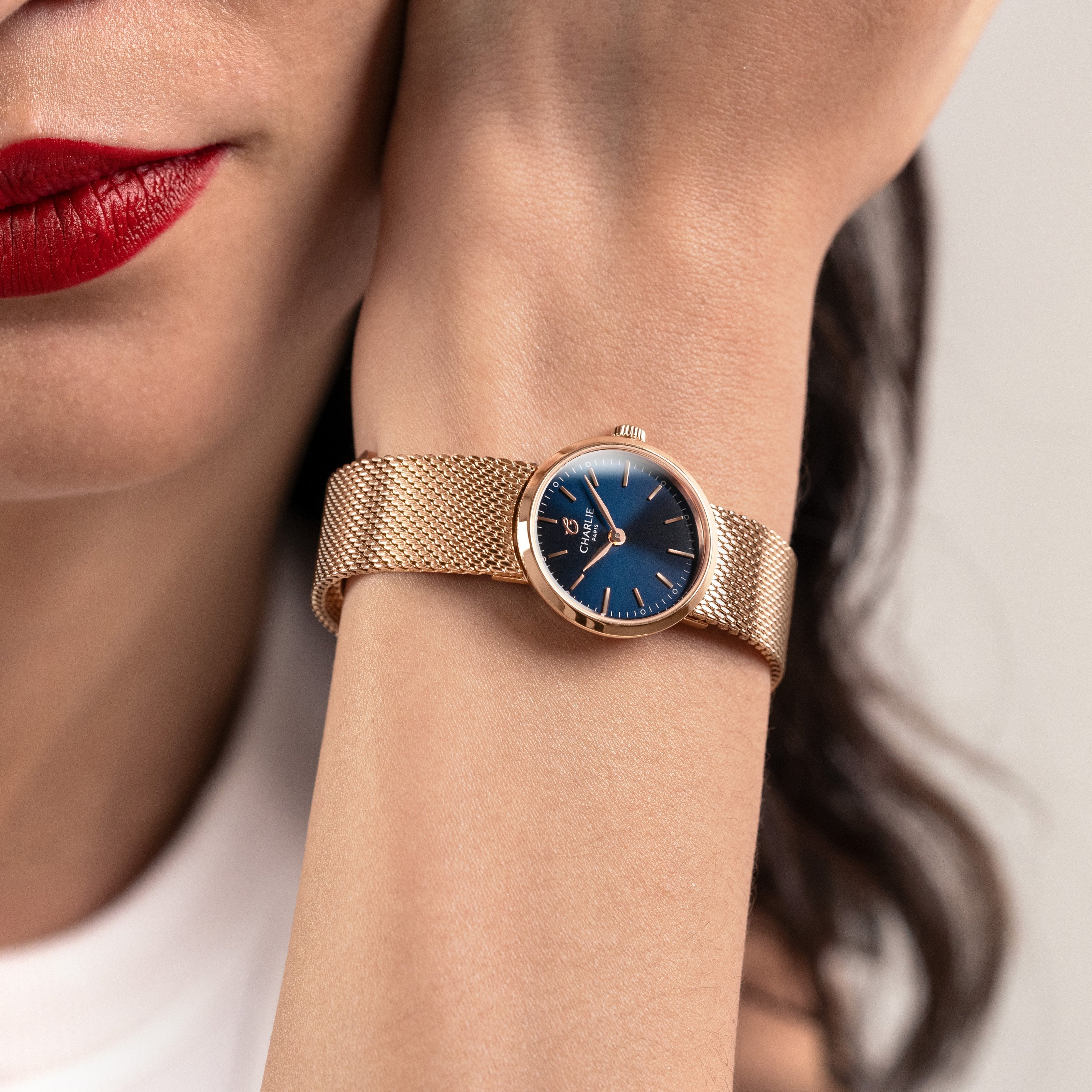 SULLY Mini - Quartz - Doré & bleu Montres CHARLIE