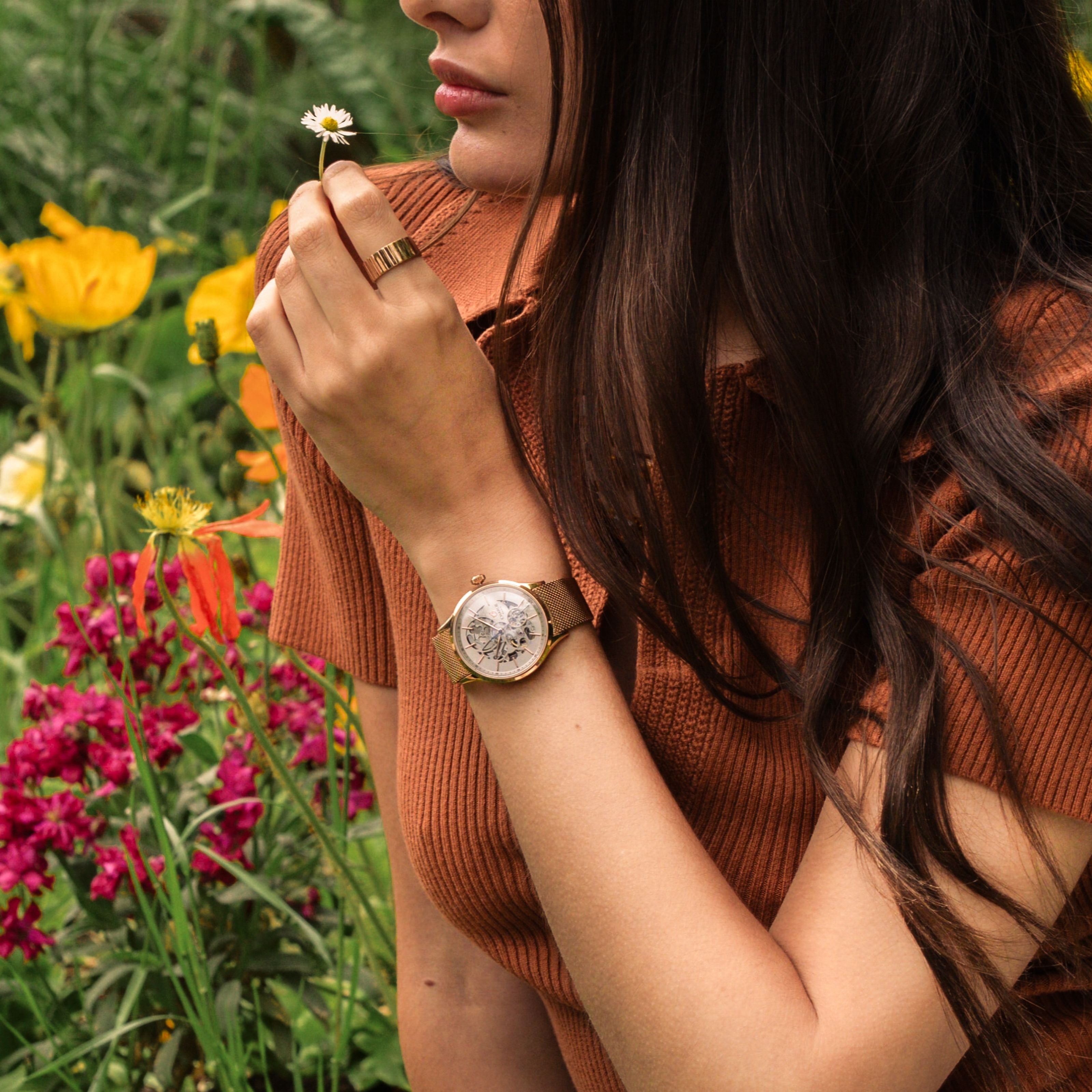 INITIAL 36 - Ajourée - Doré rose