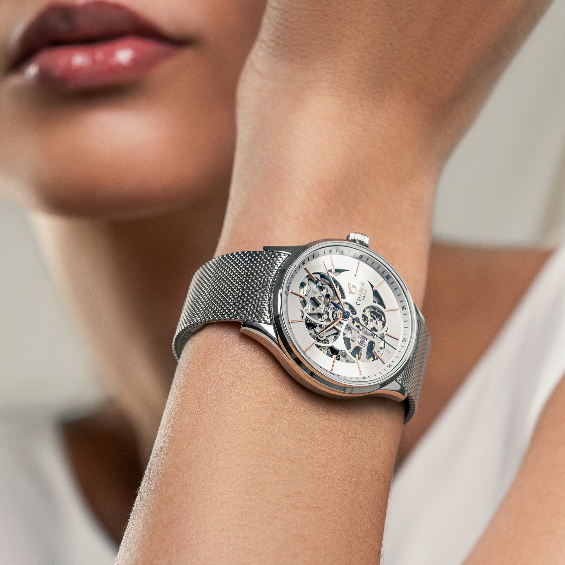 INITIAL 36 - Automatique Ajourée - Acier Montres CHARLIE