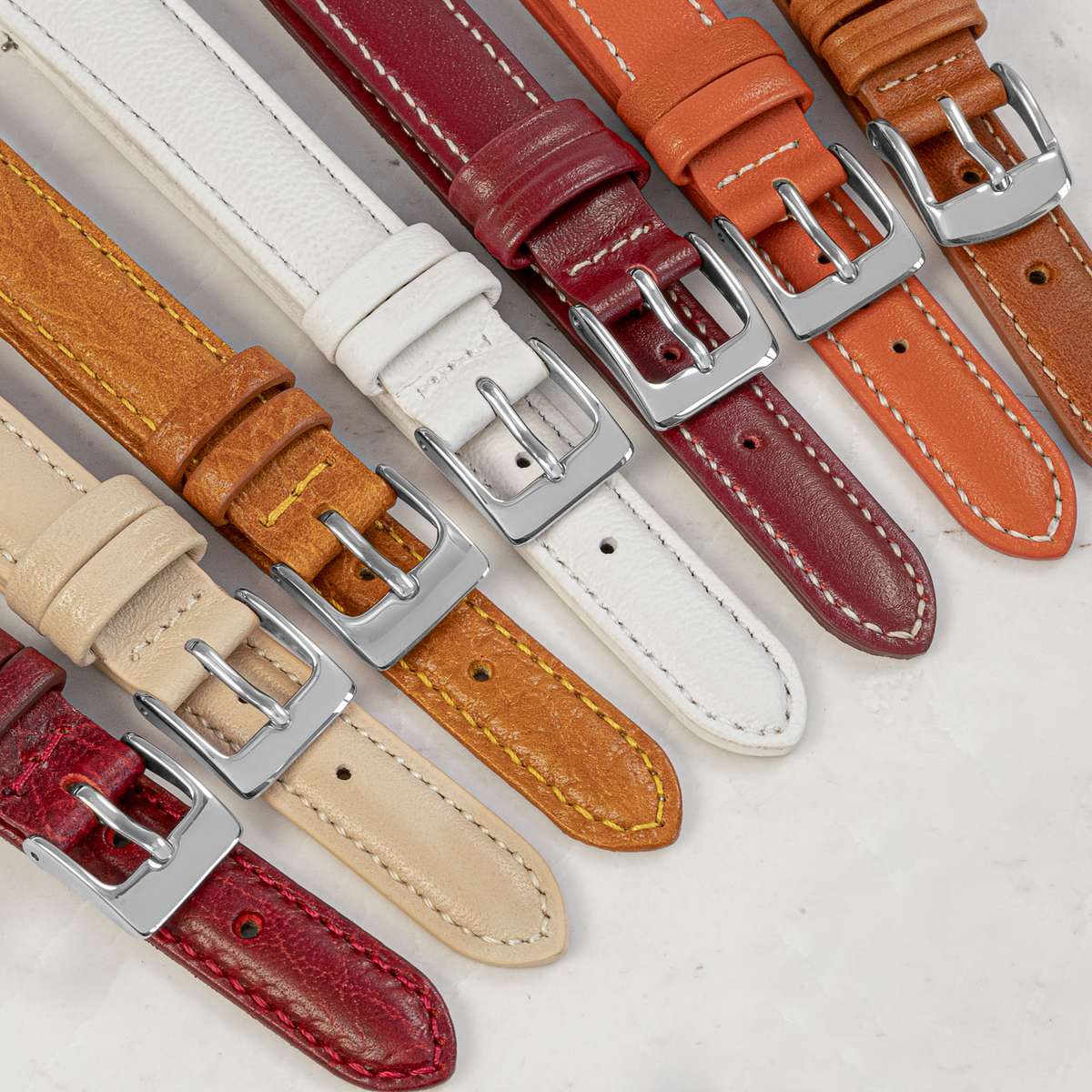 Bracelet cuir terracotta 14mm Bracelets de montres CHARLIE