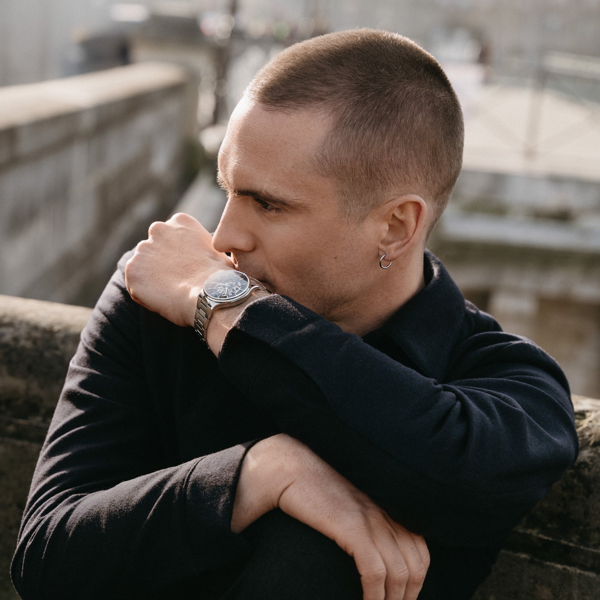 Montre homme bracelet acier