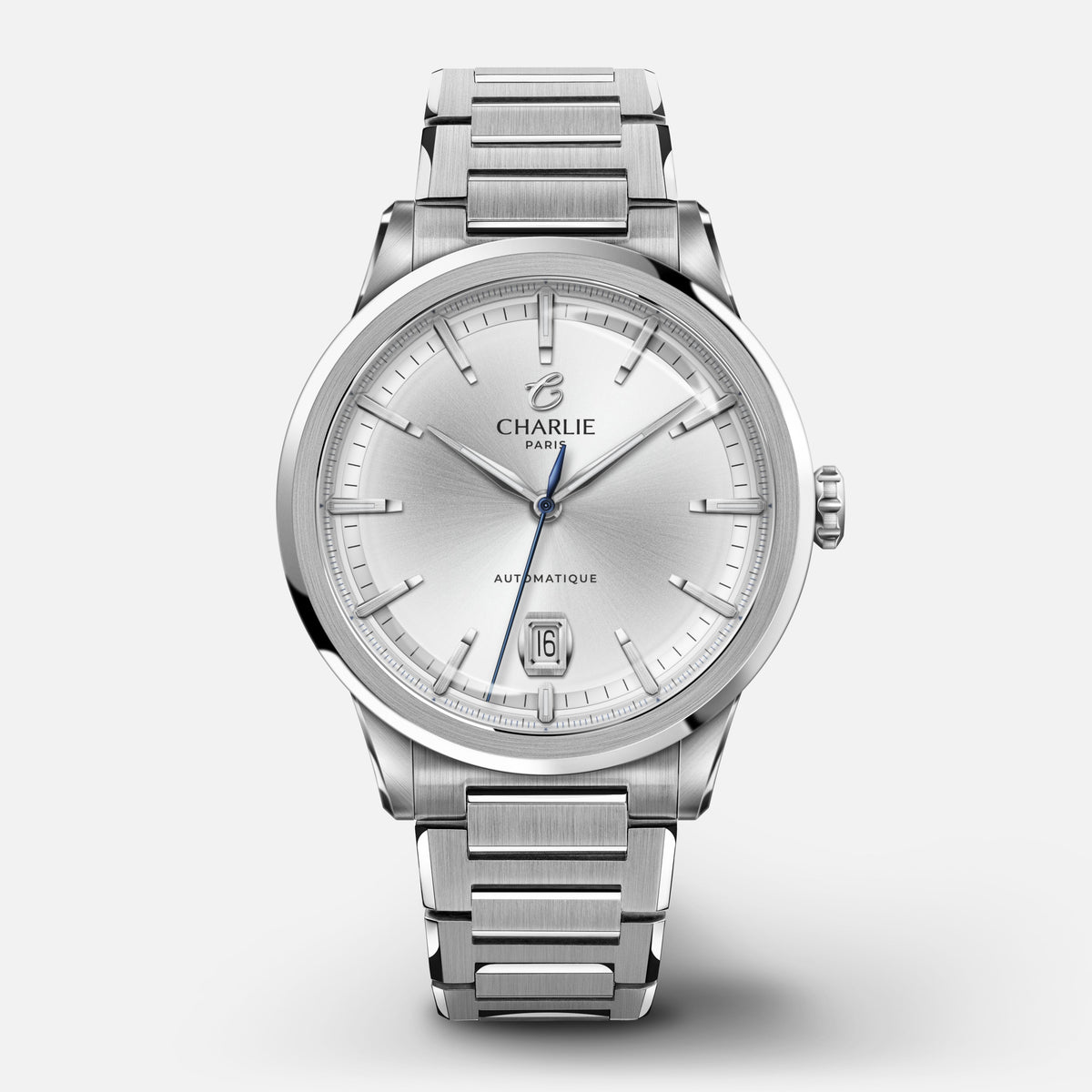 ALLIANCE - Men's Swiss Automatic White Watch - Charlie Paris