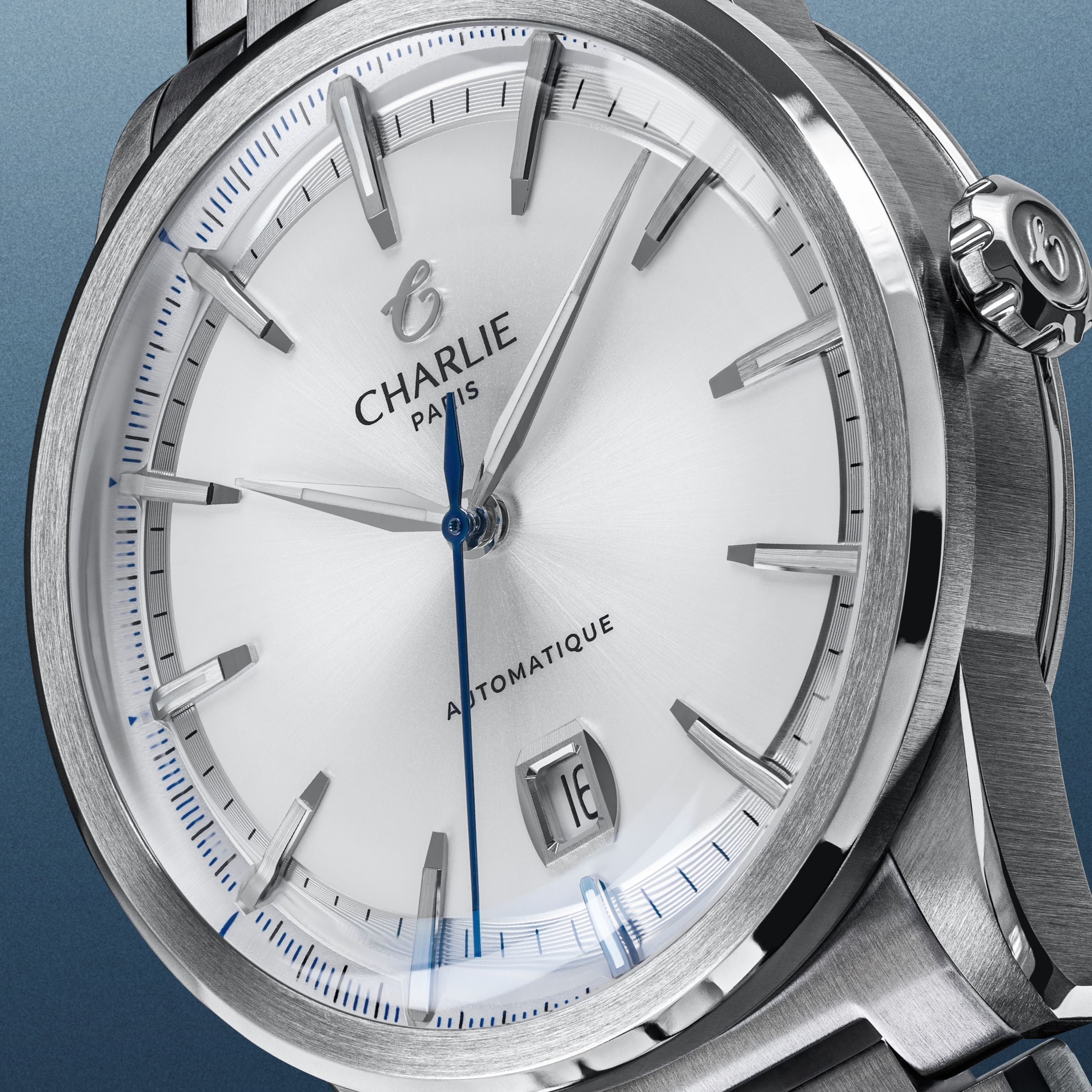 ALLIANCE - Men's Swiss Automatic White Watch - Charlie Paris