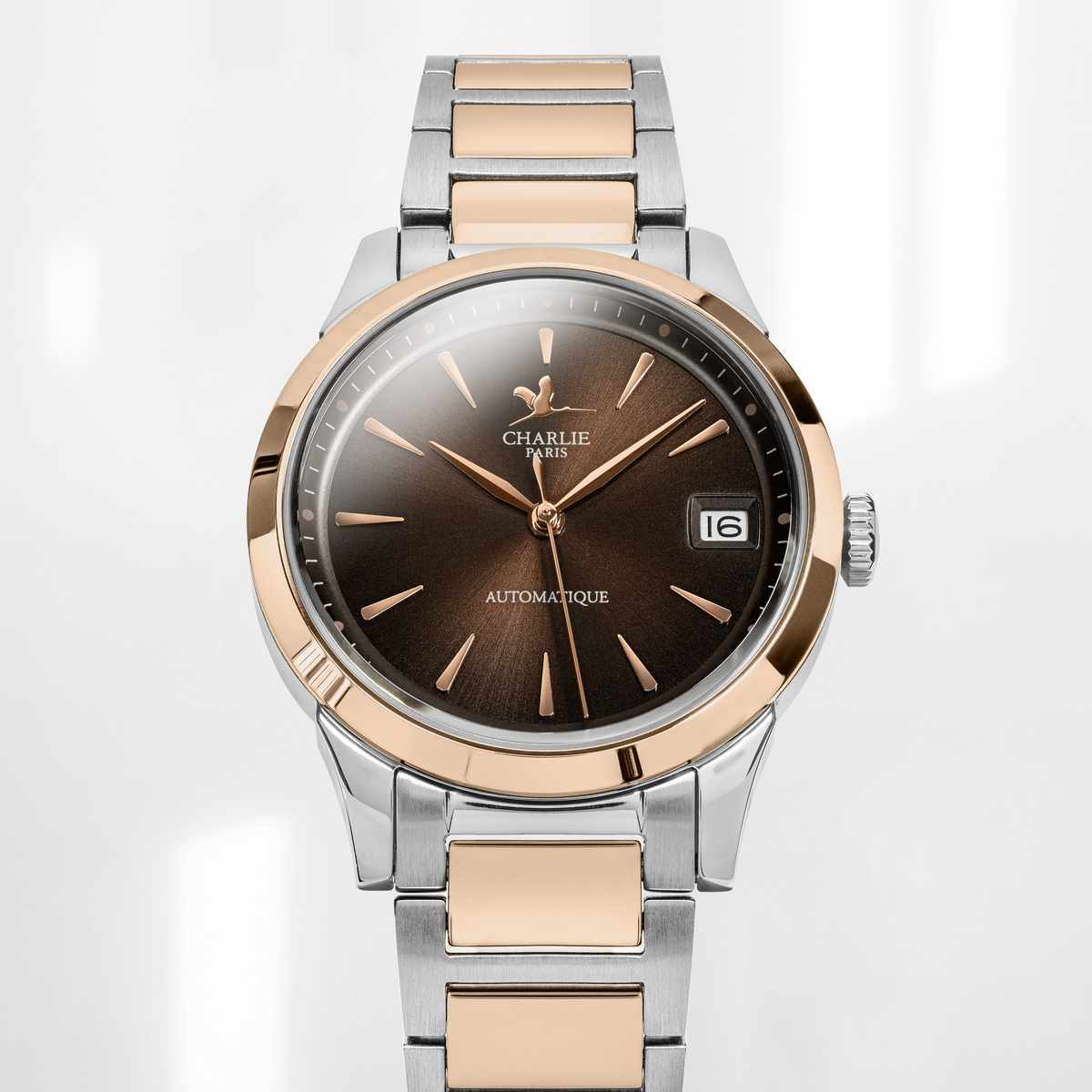 Aurore - Automatic Date - Gold & Brown
