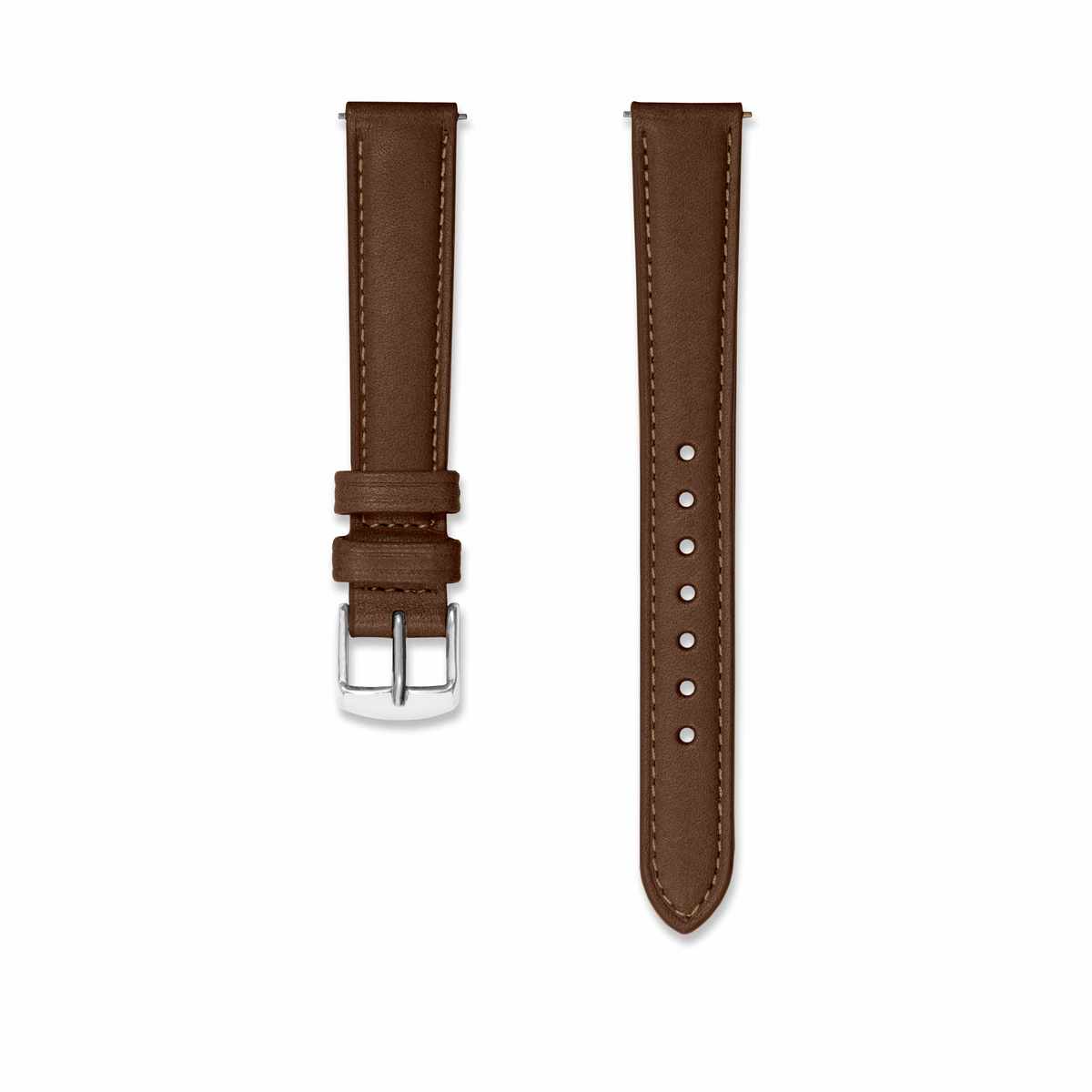Chocolate leather strap 14mm