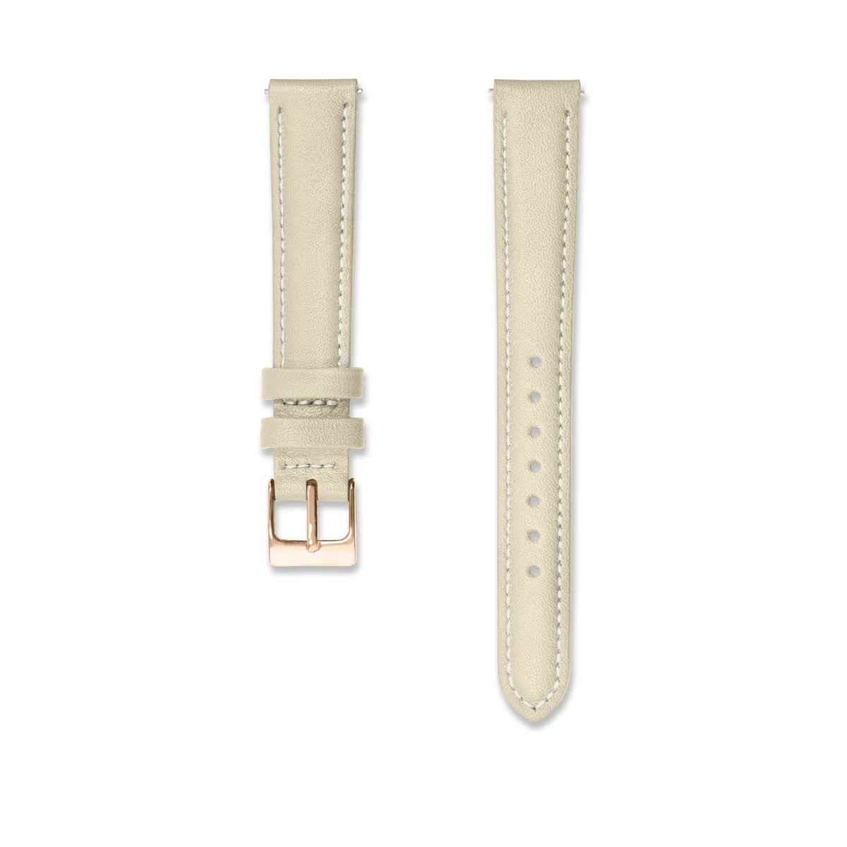 Sand leather strap 14mm