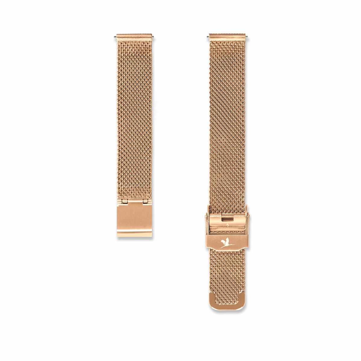Rose gold Milanese mesh strap 14mm