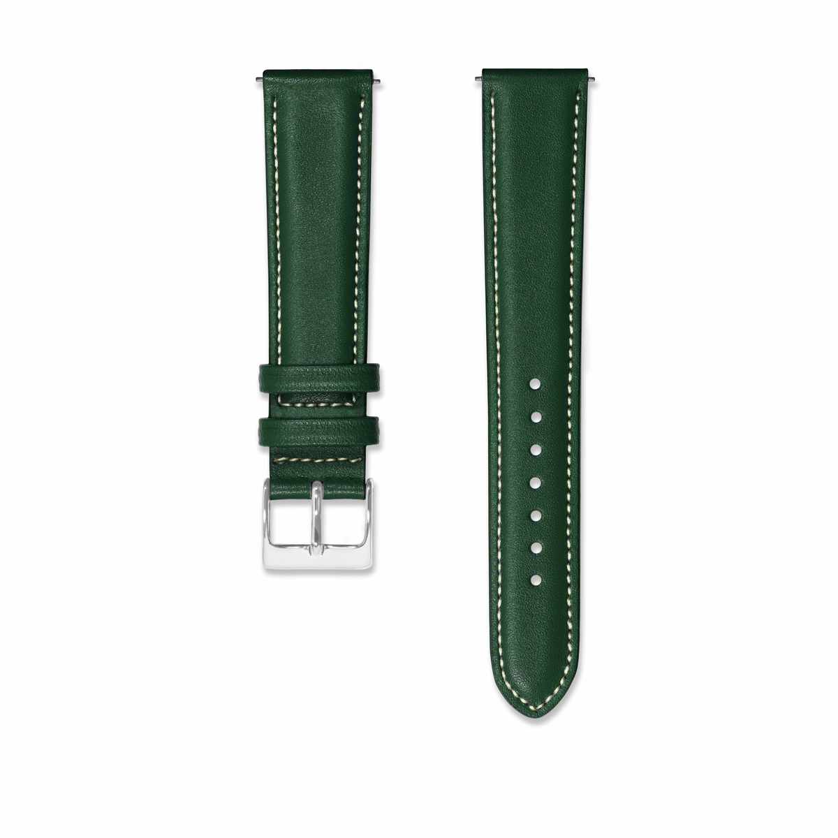 Bracelet cuir Vert 18mm