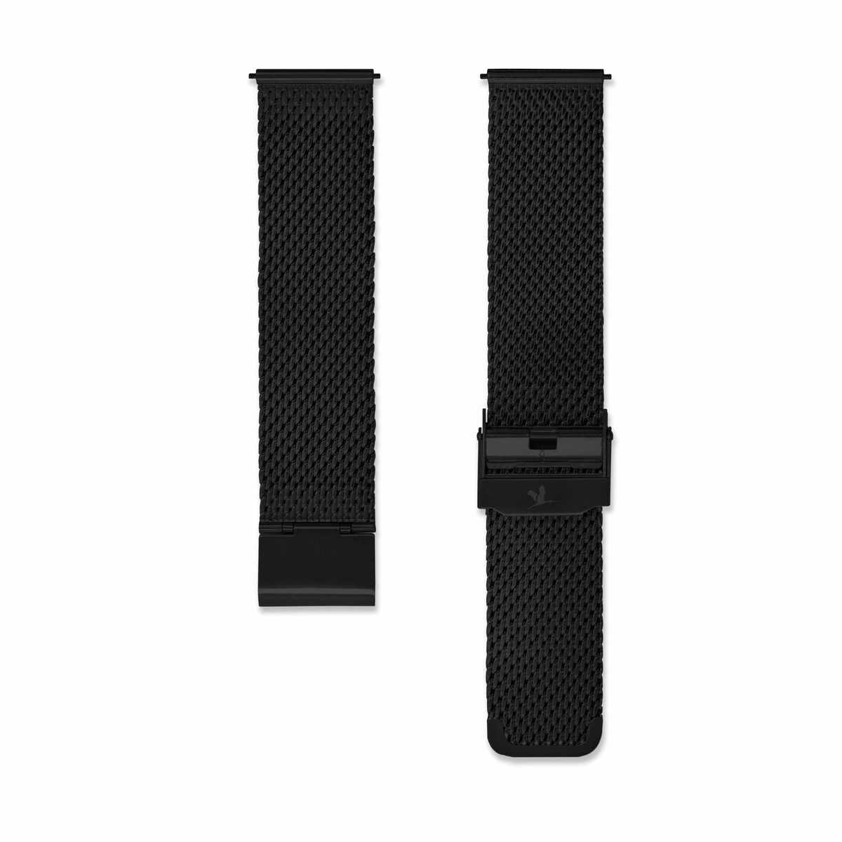 Black milanese mesh strap 20mm