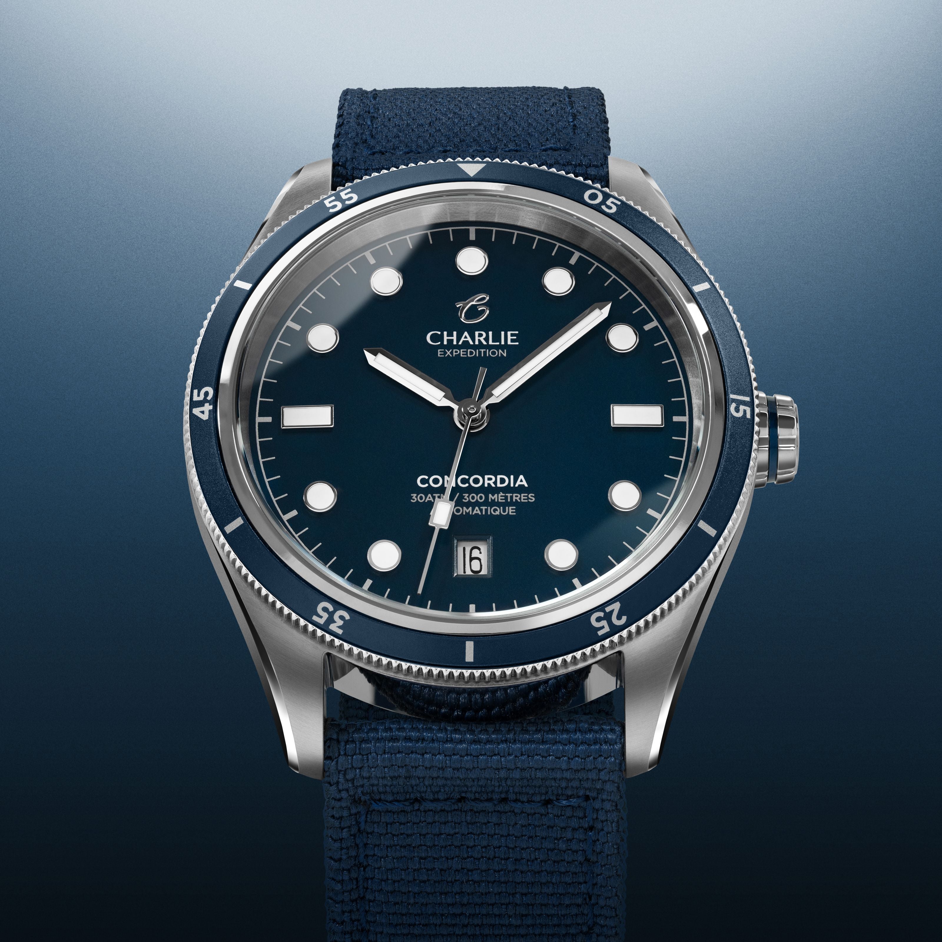 CONCORDIA - Automatique - Bleu Antarctique Montres CHARLIE