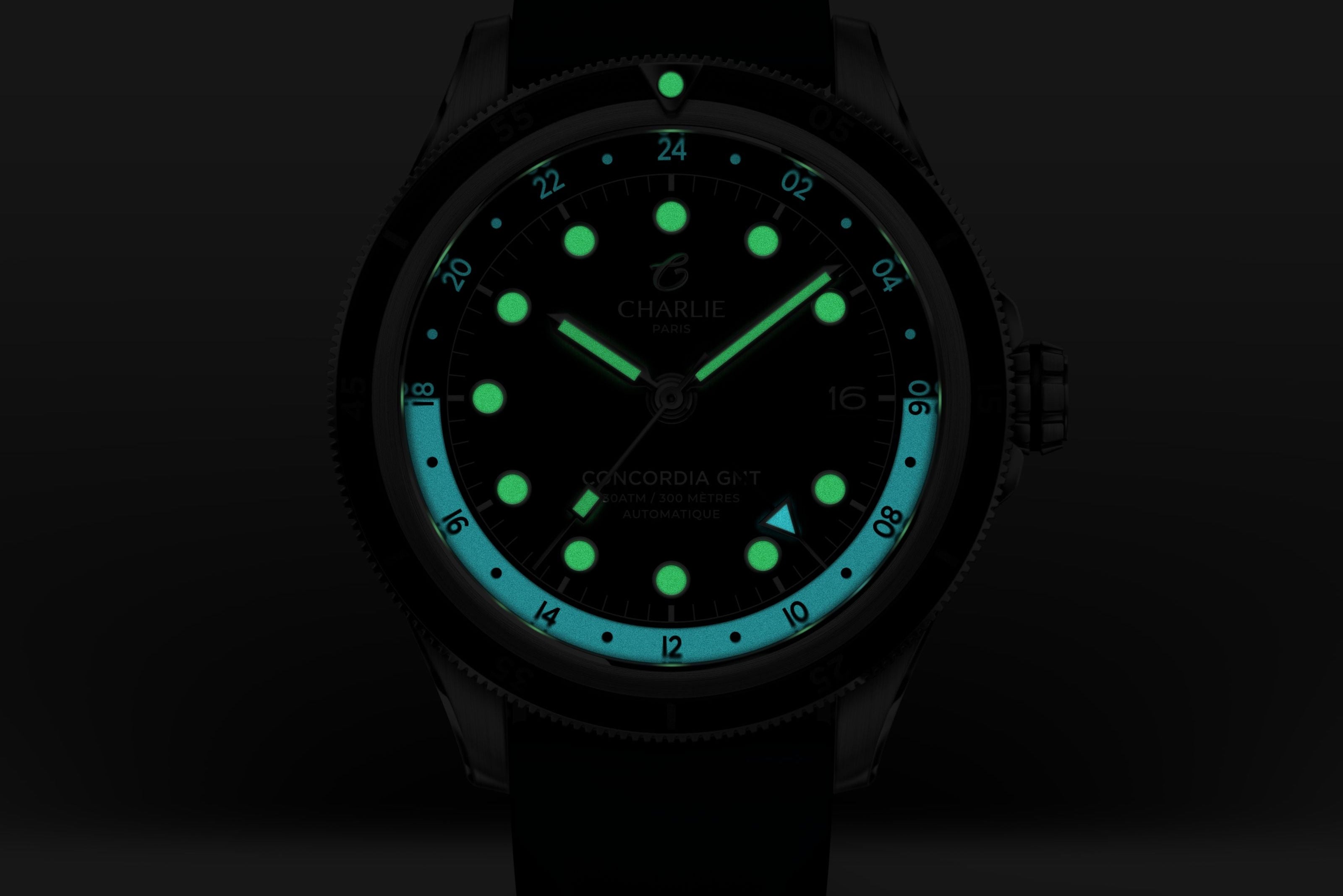 Concordia GMT noir Superluminova