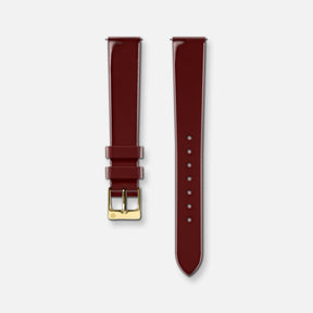 Cuir vernis bordeaux