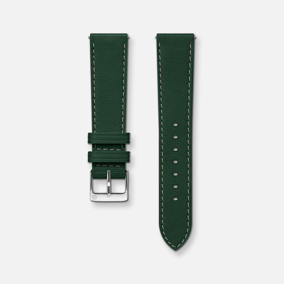 Bracelet cuir vert 18mm