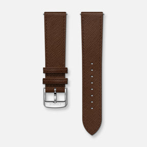 <tc>Armband</tc> 20 mm braunes Saffiano-Leder