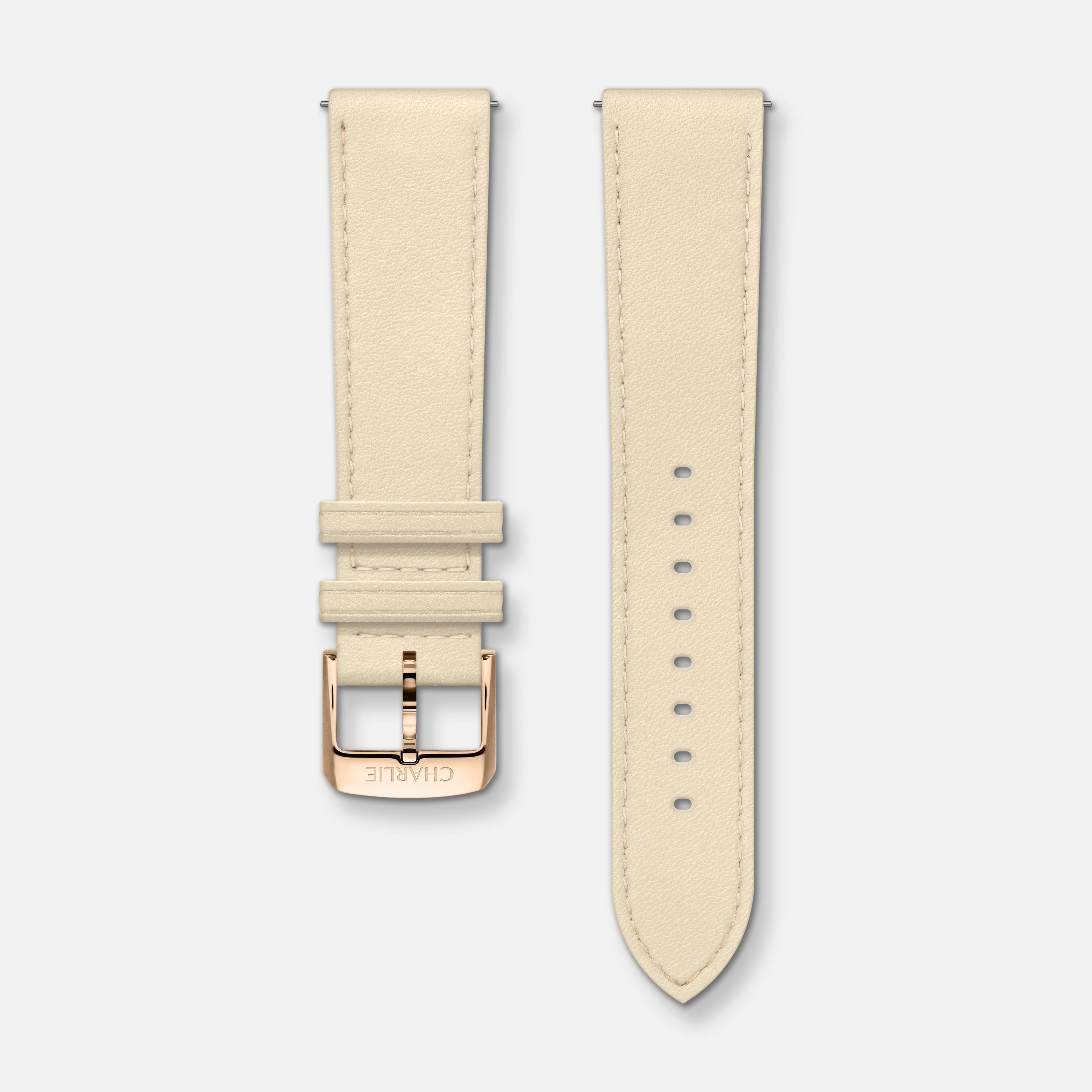 Bracelet cuir sable 20mm