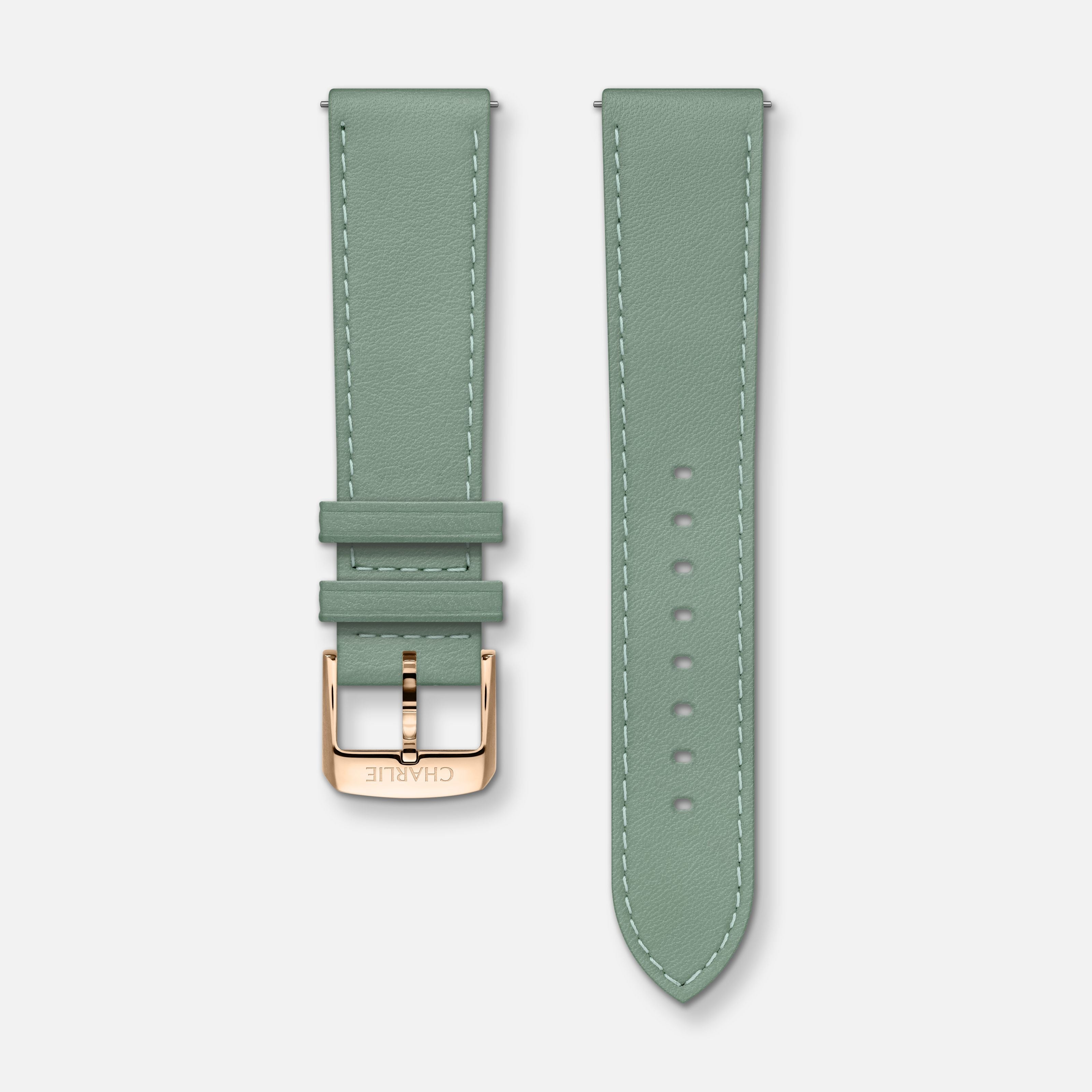 Bracelet cuir sauge 20mm