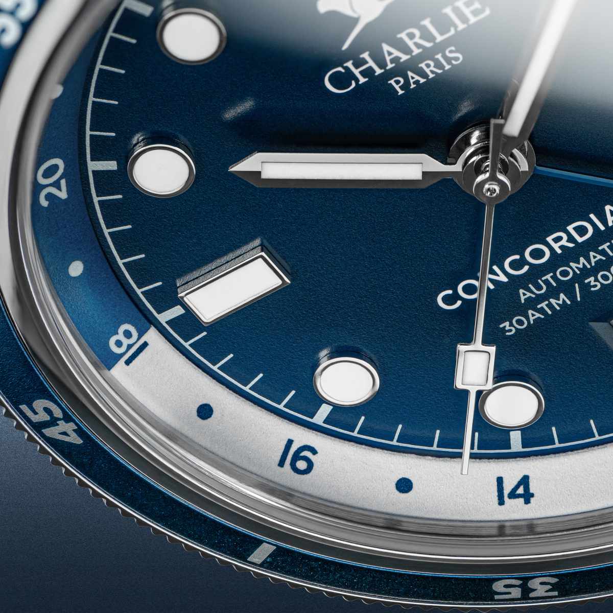 CONCORDIA - Automatique GMT - Bleu