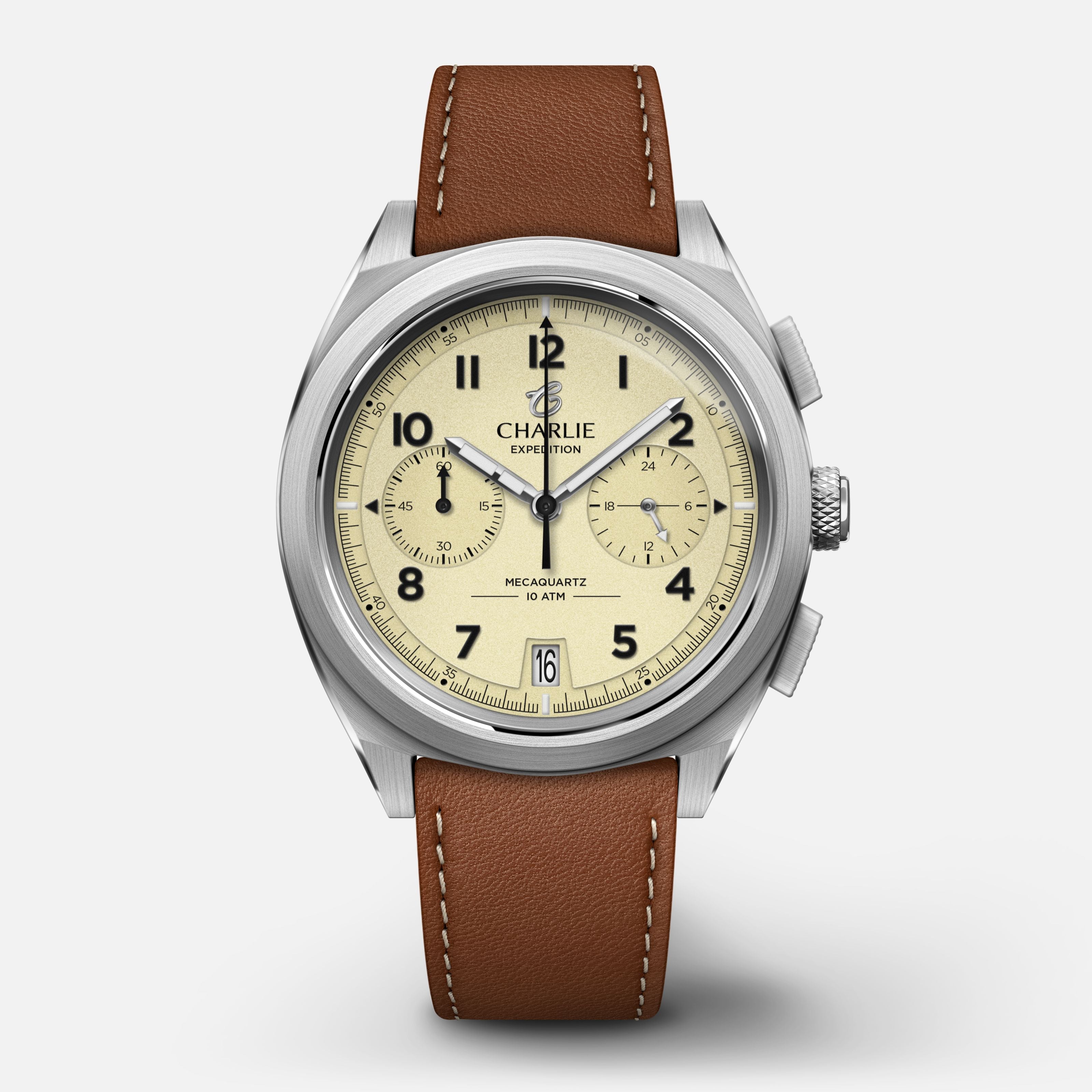 GR - Mecaquartz Chronographe - Beige