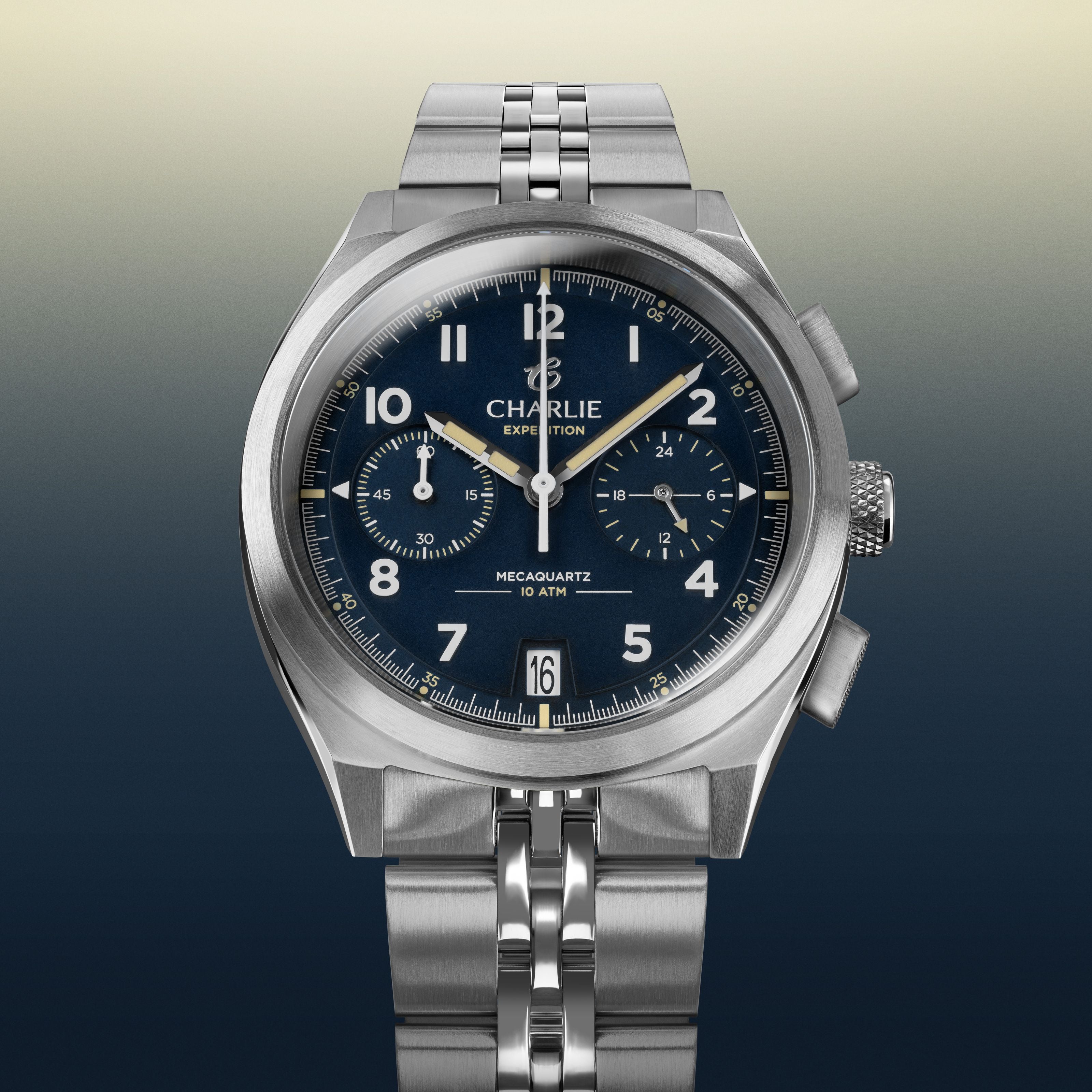 GR - Mecaquartz Chronographe - Bleu Montres CHARLIE