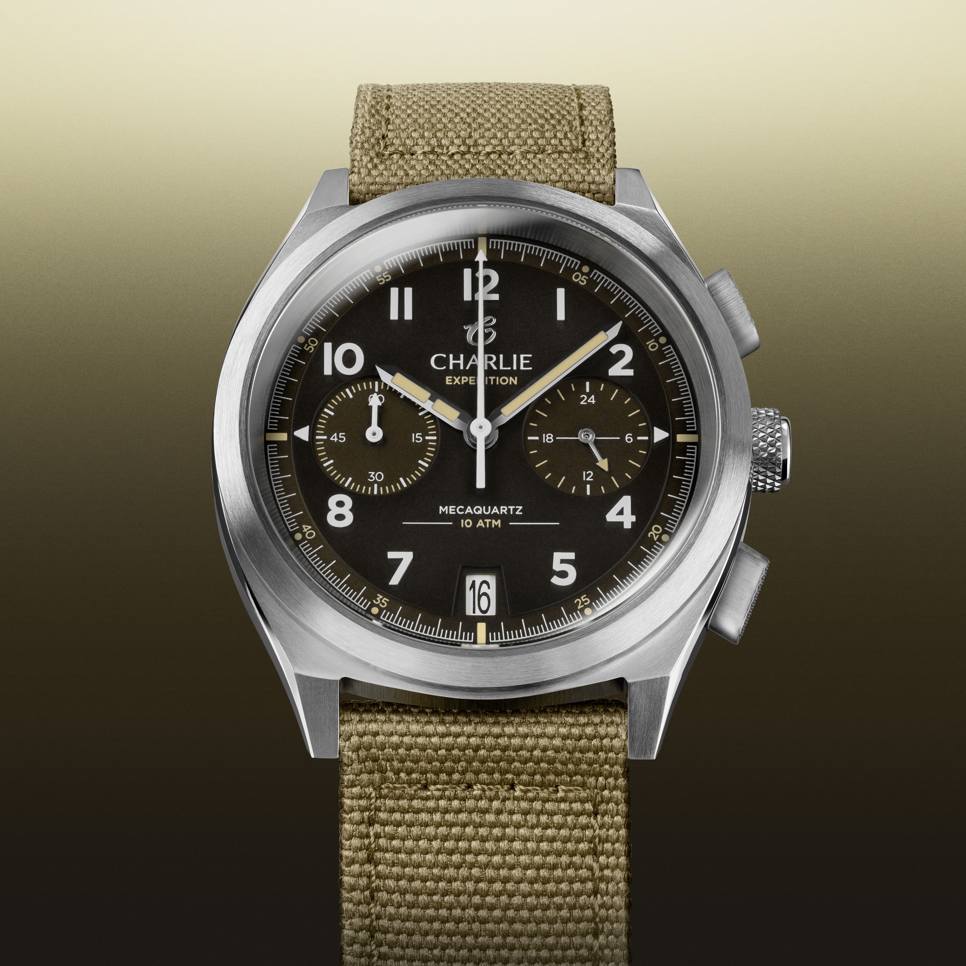 GR - Mecaquartz Chronographe - Brun Montres CHARLIE