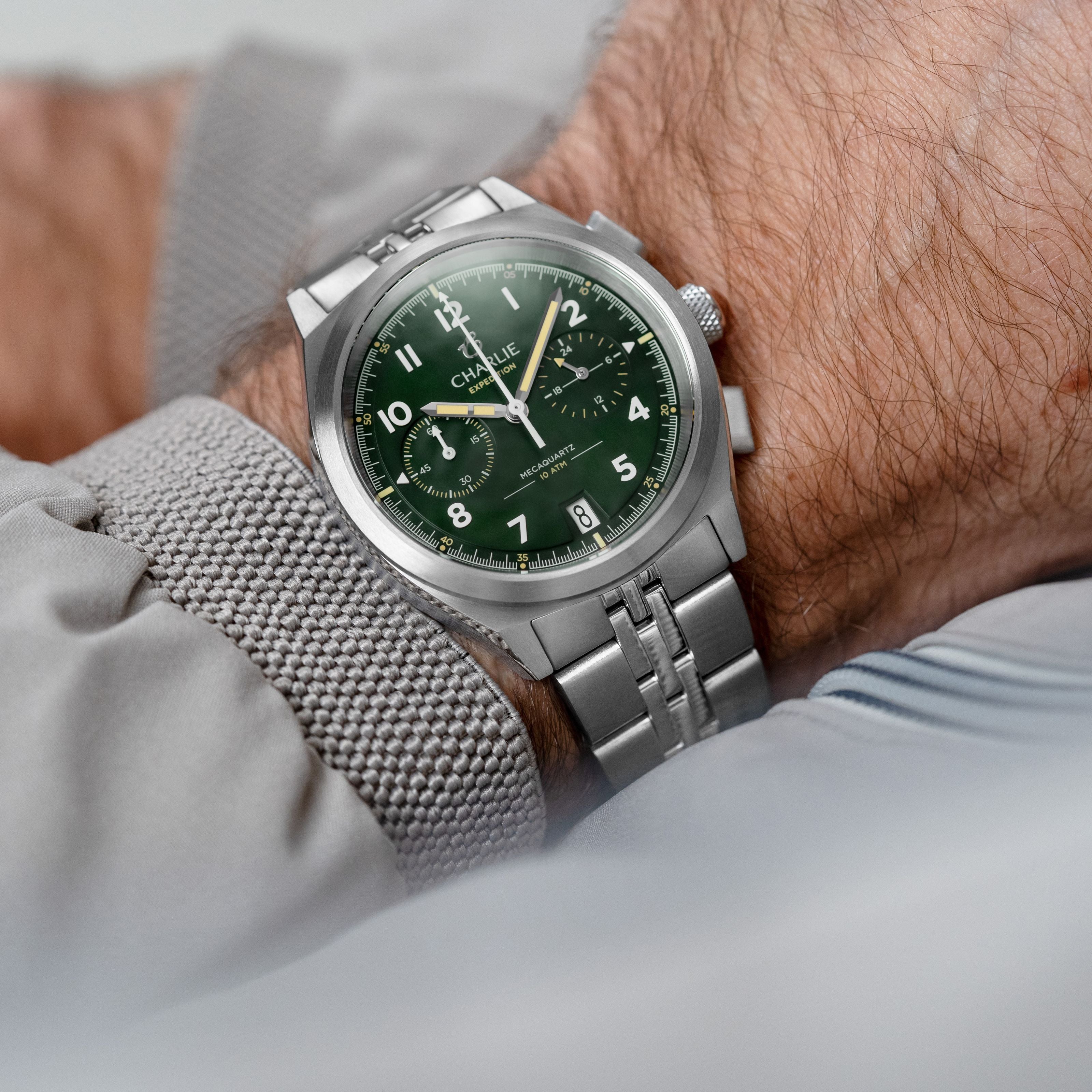 GR - Mecaquartz Chronographe - Vert Montres CHARLIE