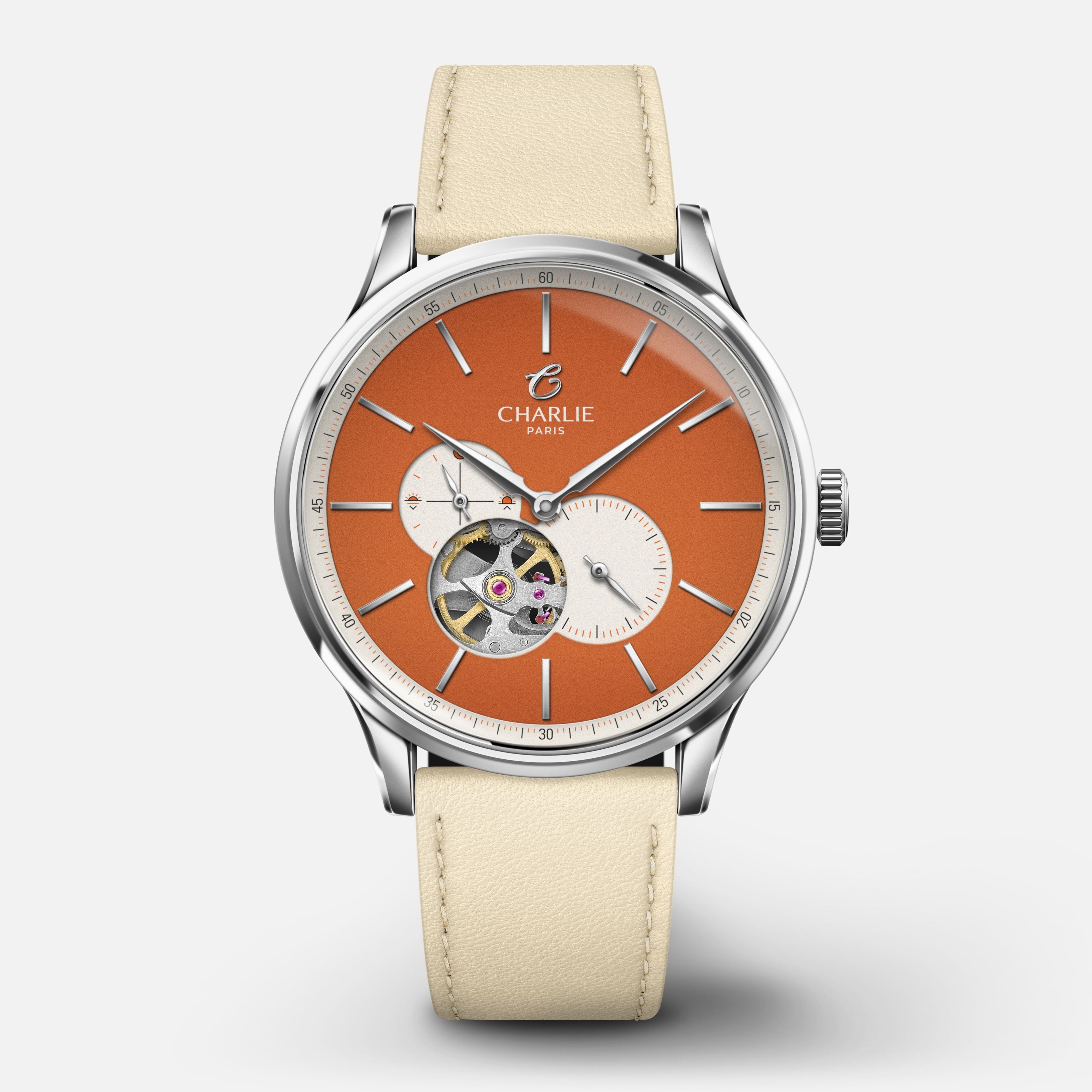 INITIAL - Cœur Ouvert - Orange Sunset