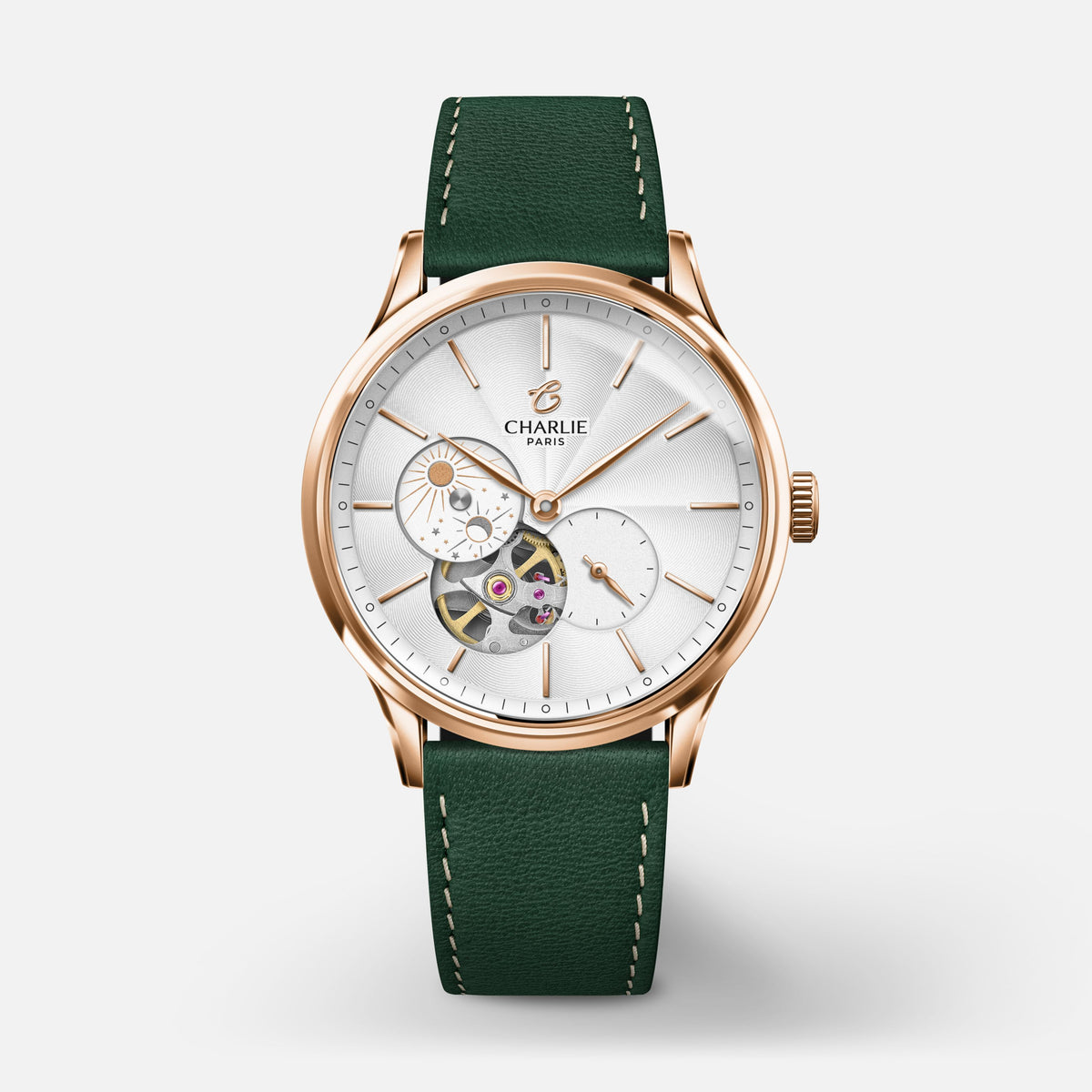 INITIAL 36 - Open Heart Day/Night - Rose Gold