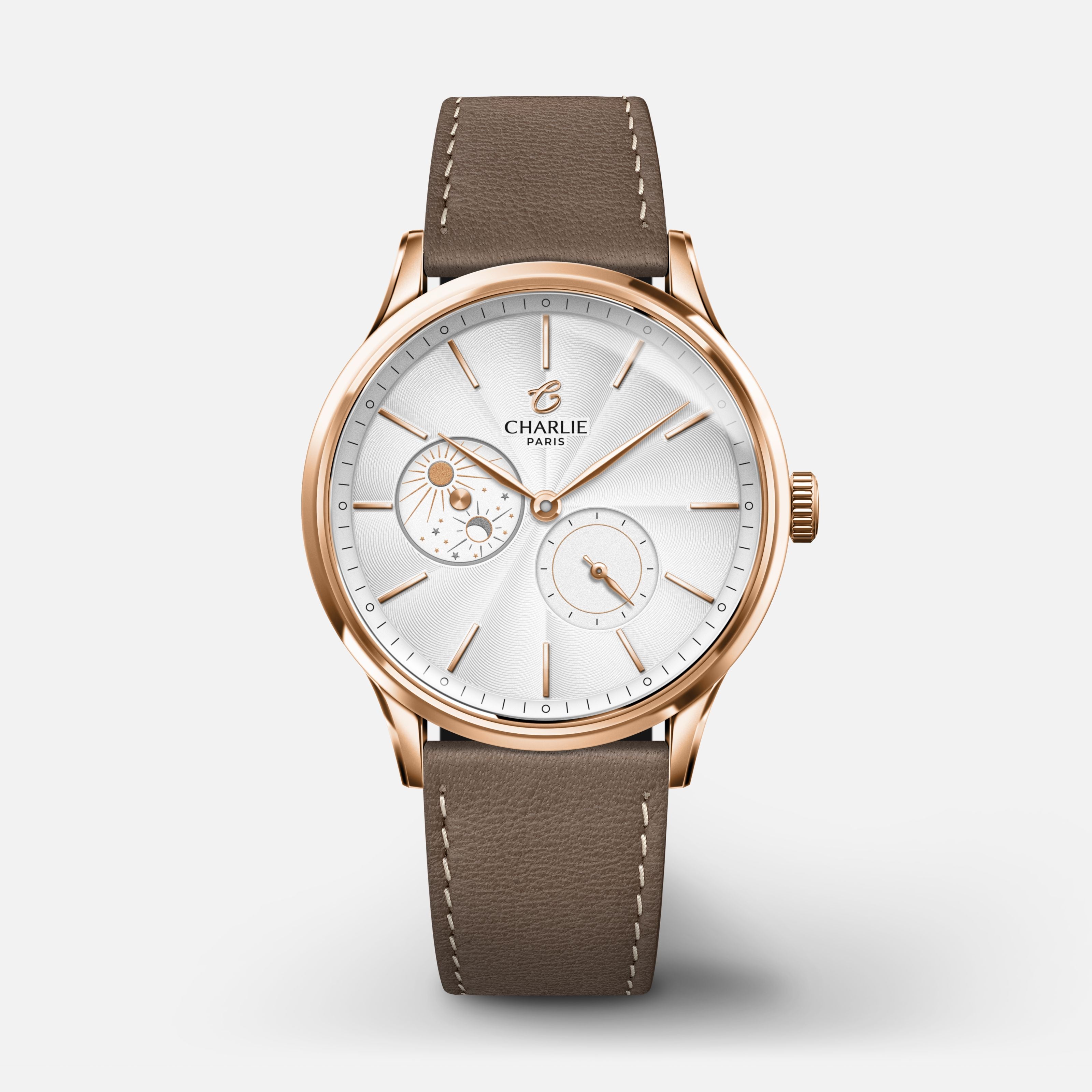 INITIAL - Automatic women's watch - Day/Night - Rose gold 36 mm