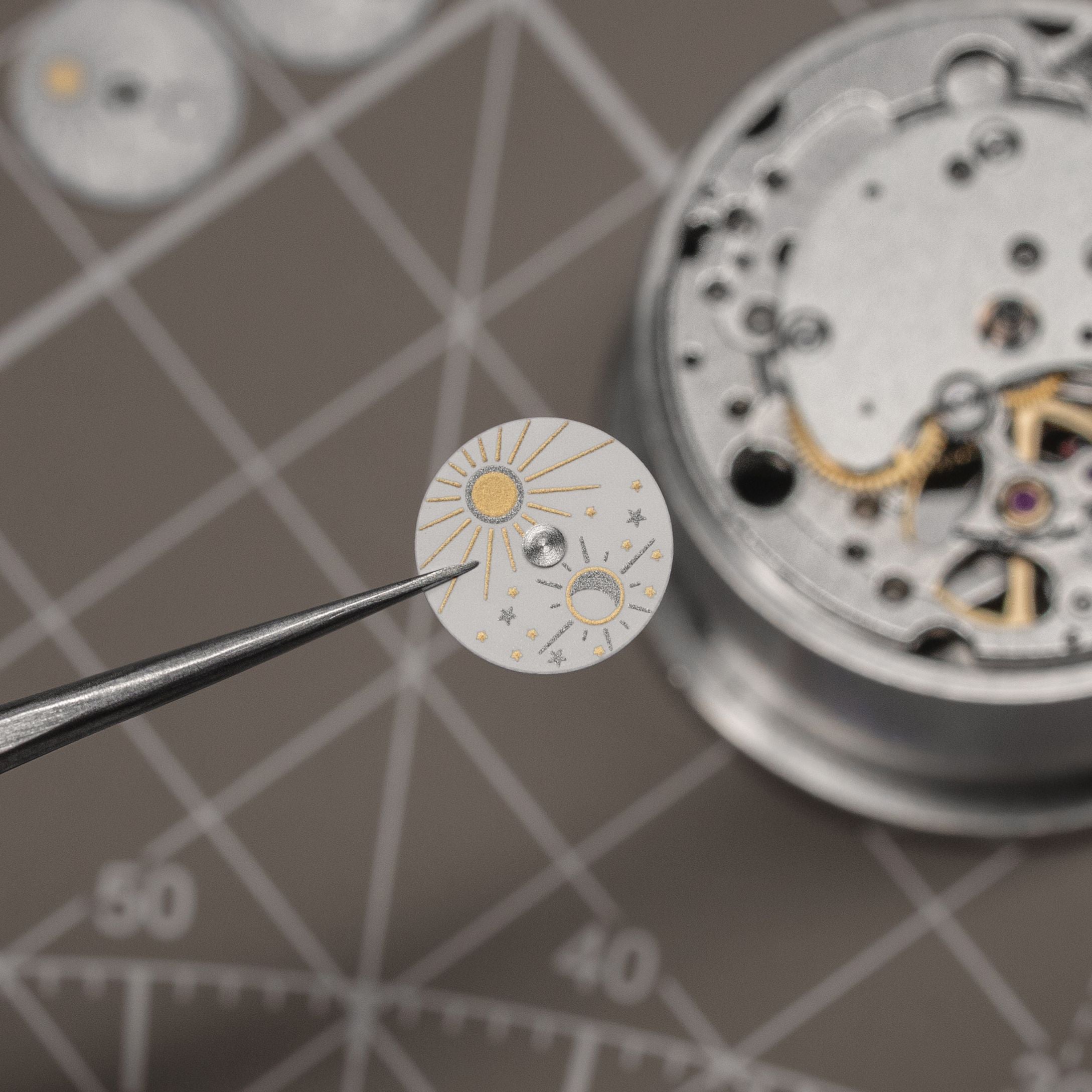 INITIAL 36 - Cœur Ouvert Jour/Nuit - Doré Rose