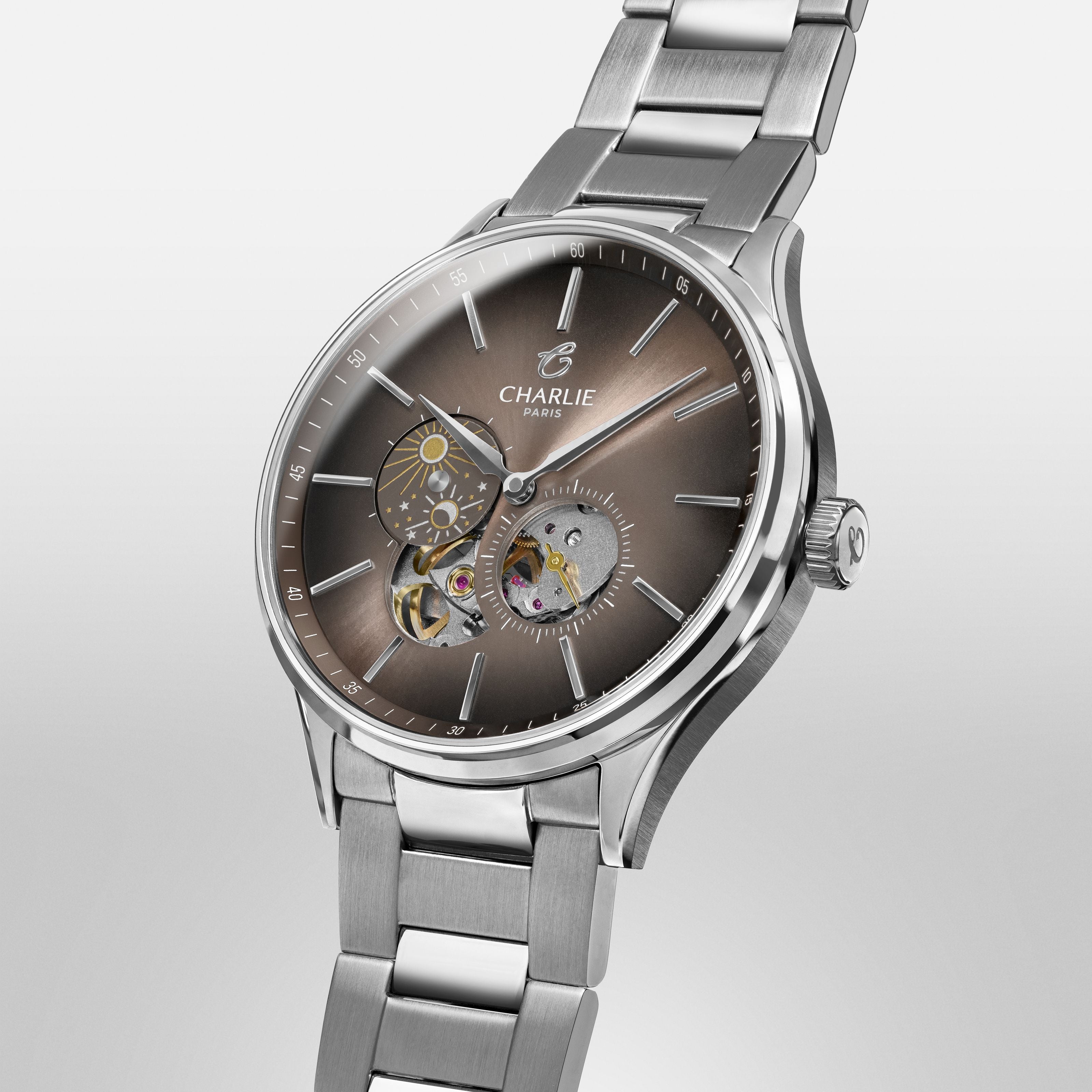 INITIAL - Cœur Ouvert Jour/Nuit - Taupe