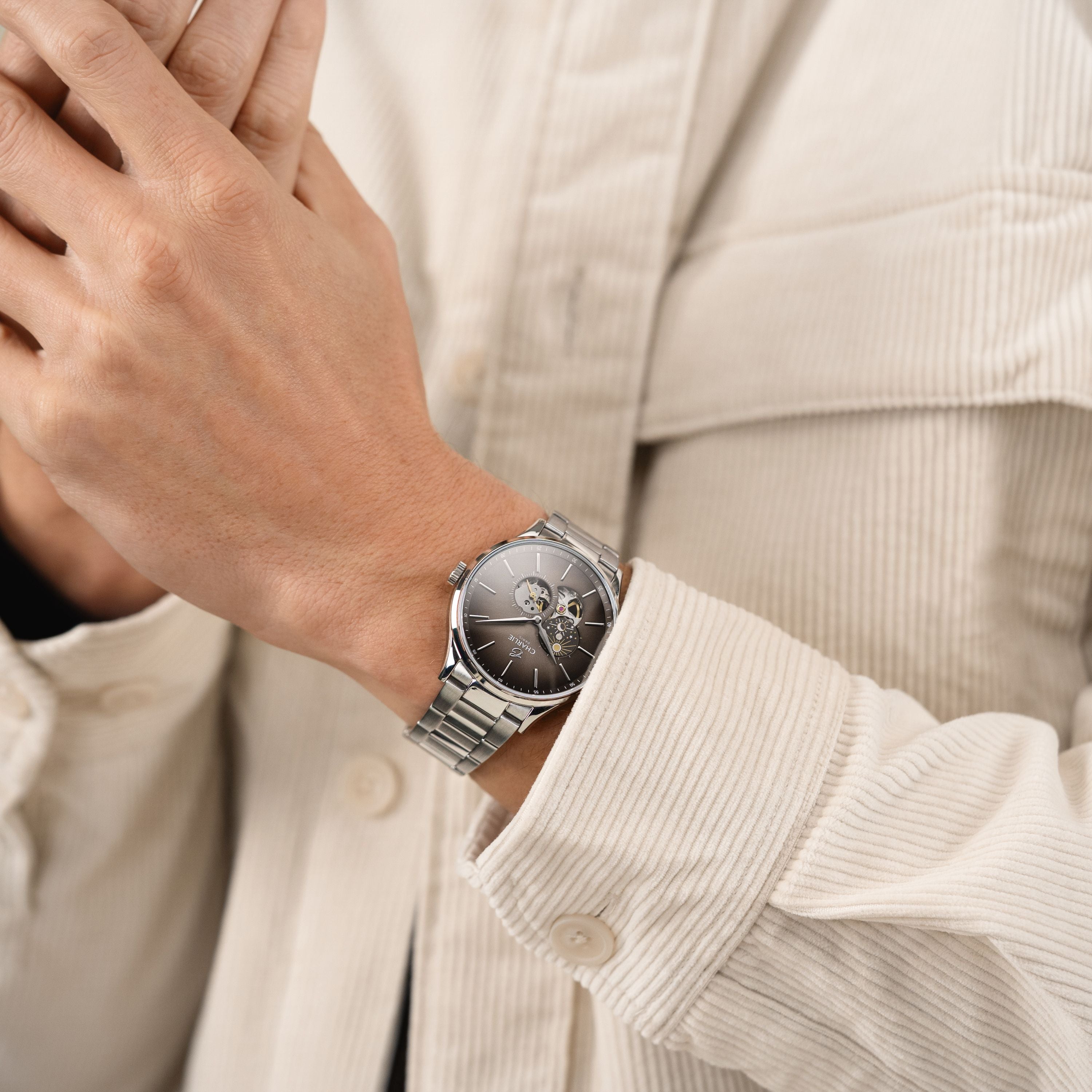 INITIAL - Cœur Ouvert Jour/Nuit - Taupe