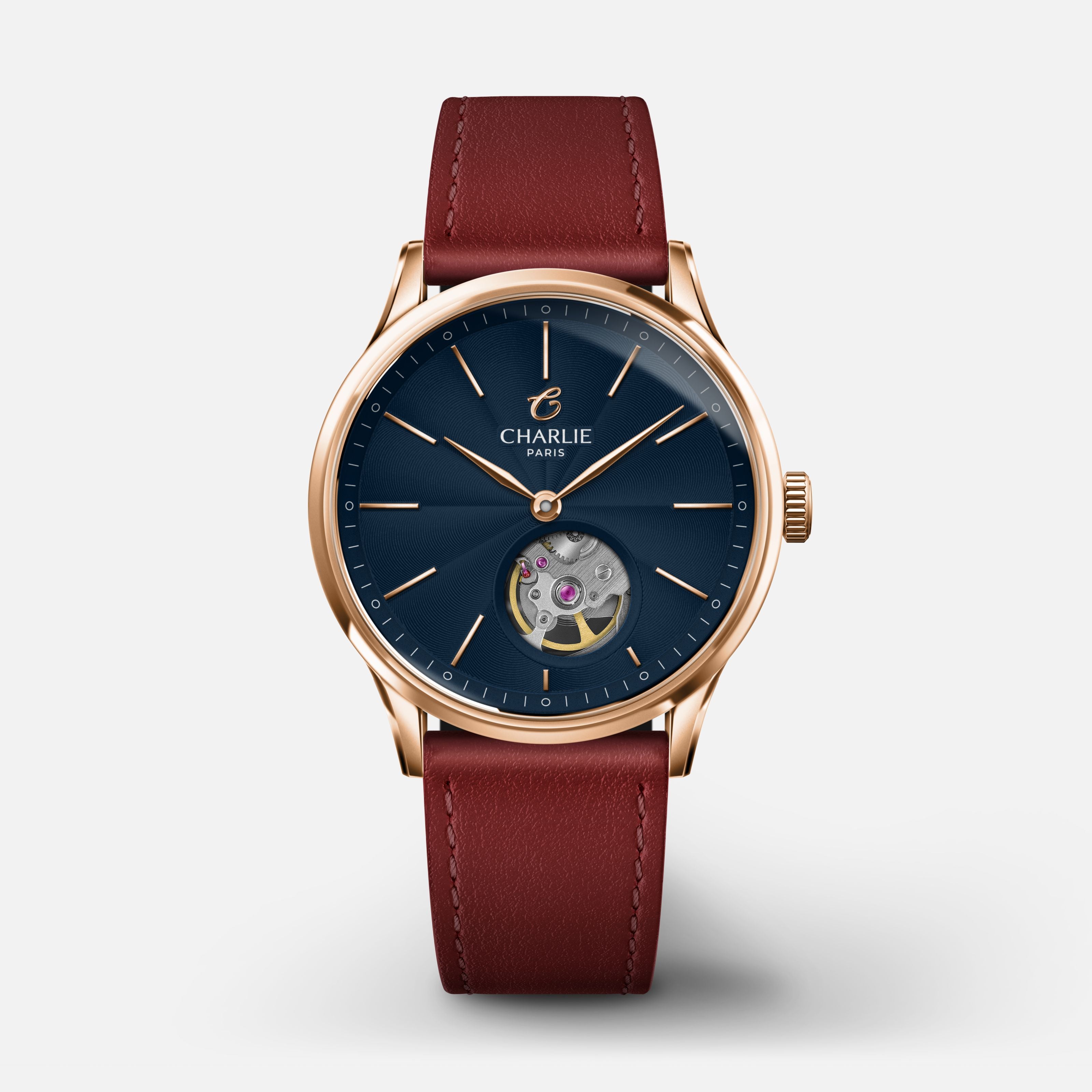 <tc>INITIAL 35 - Open Hart - Roségoud & Blauw</tc>