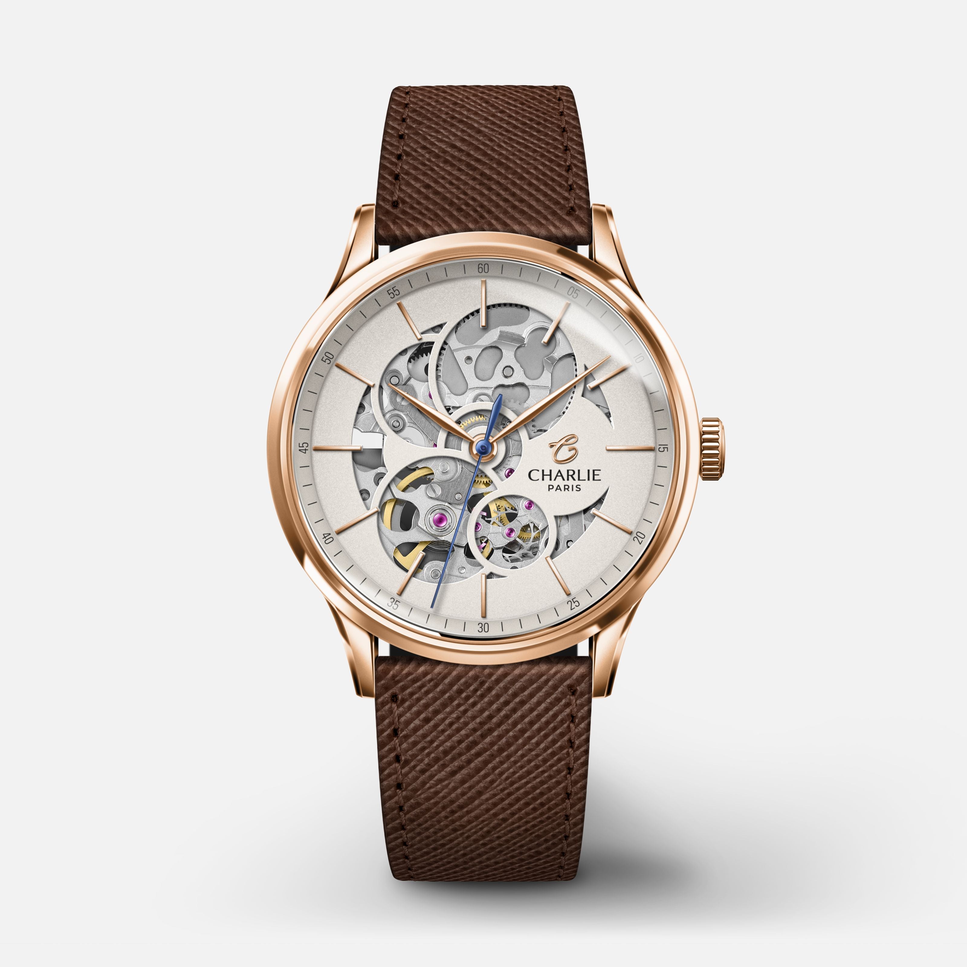 INITIAL 36 - Automatic Skeleton - Rose Gold