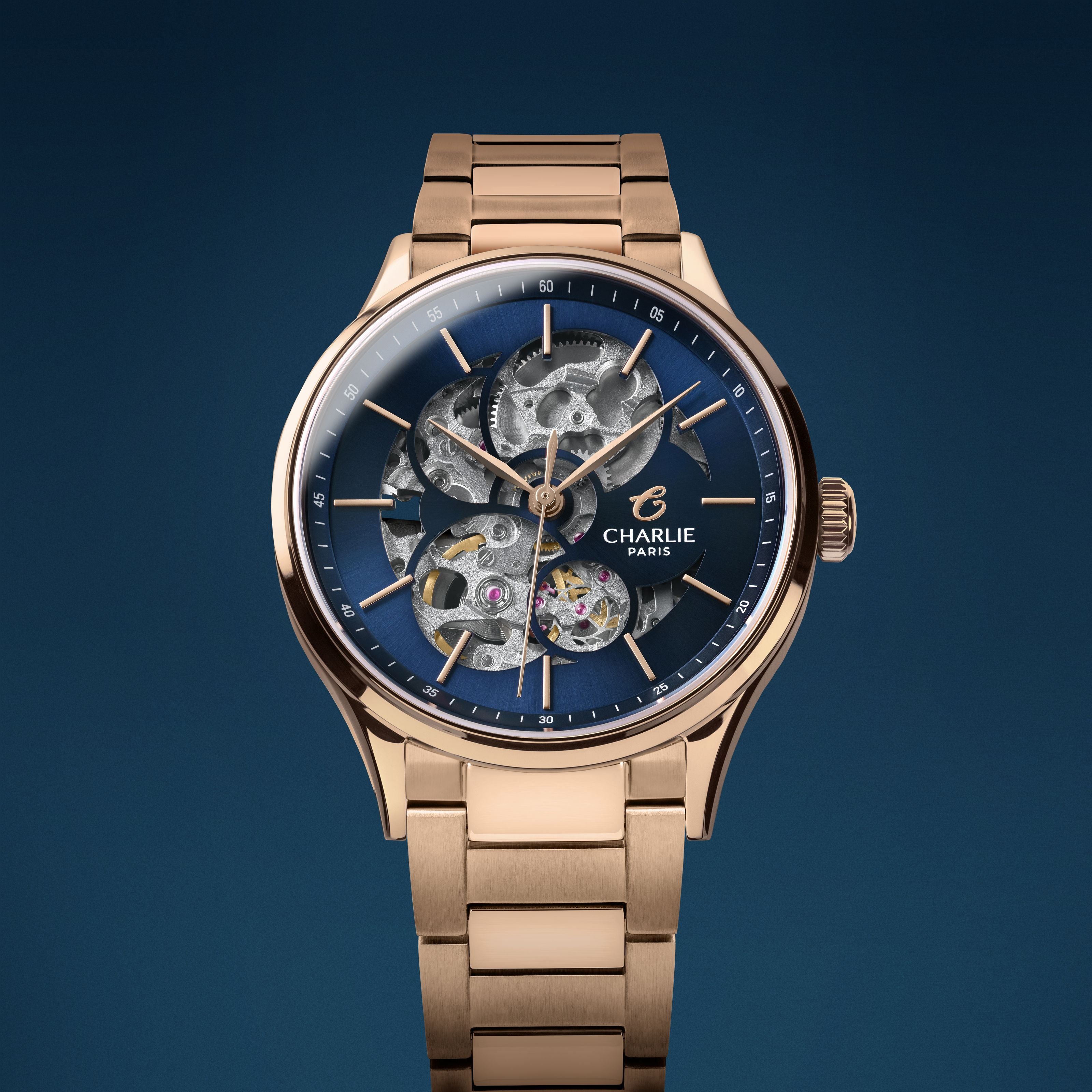<tc>INITIAL</tc> 36 - Calado - Oro rosa/Azul