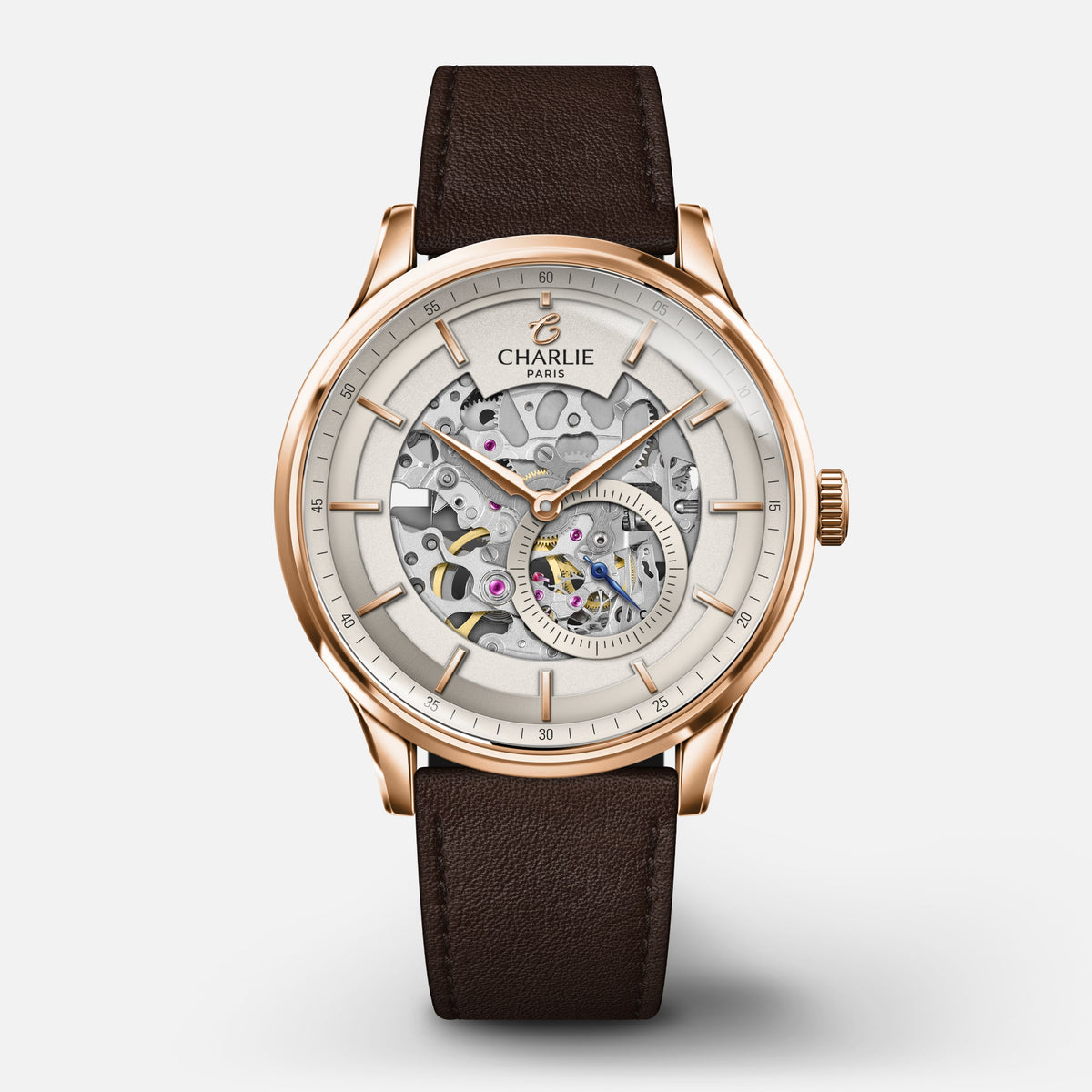 INITIAL - Esqueleto - Ouro rosa