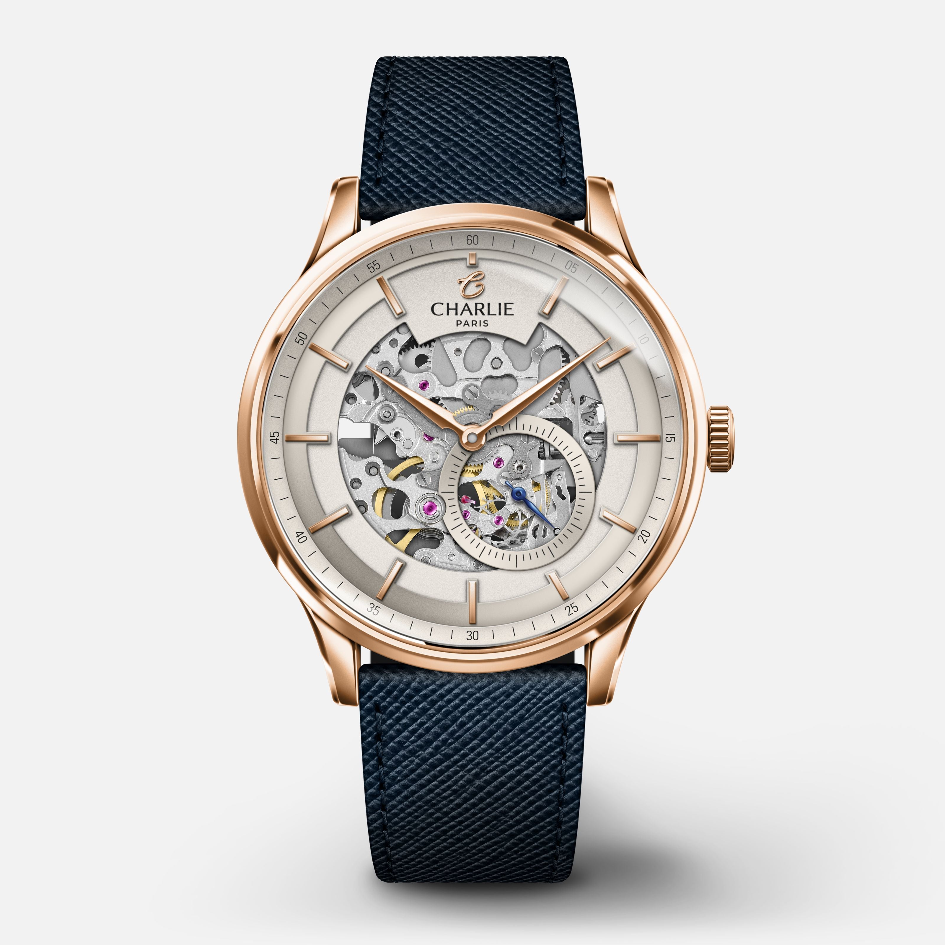 INITIAL - Skeleton - Rose Gold