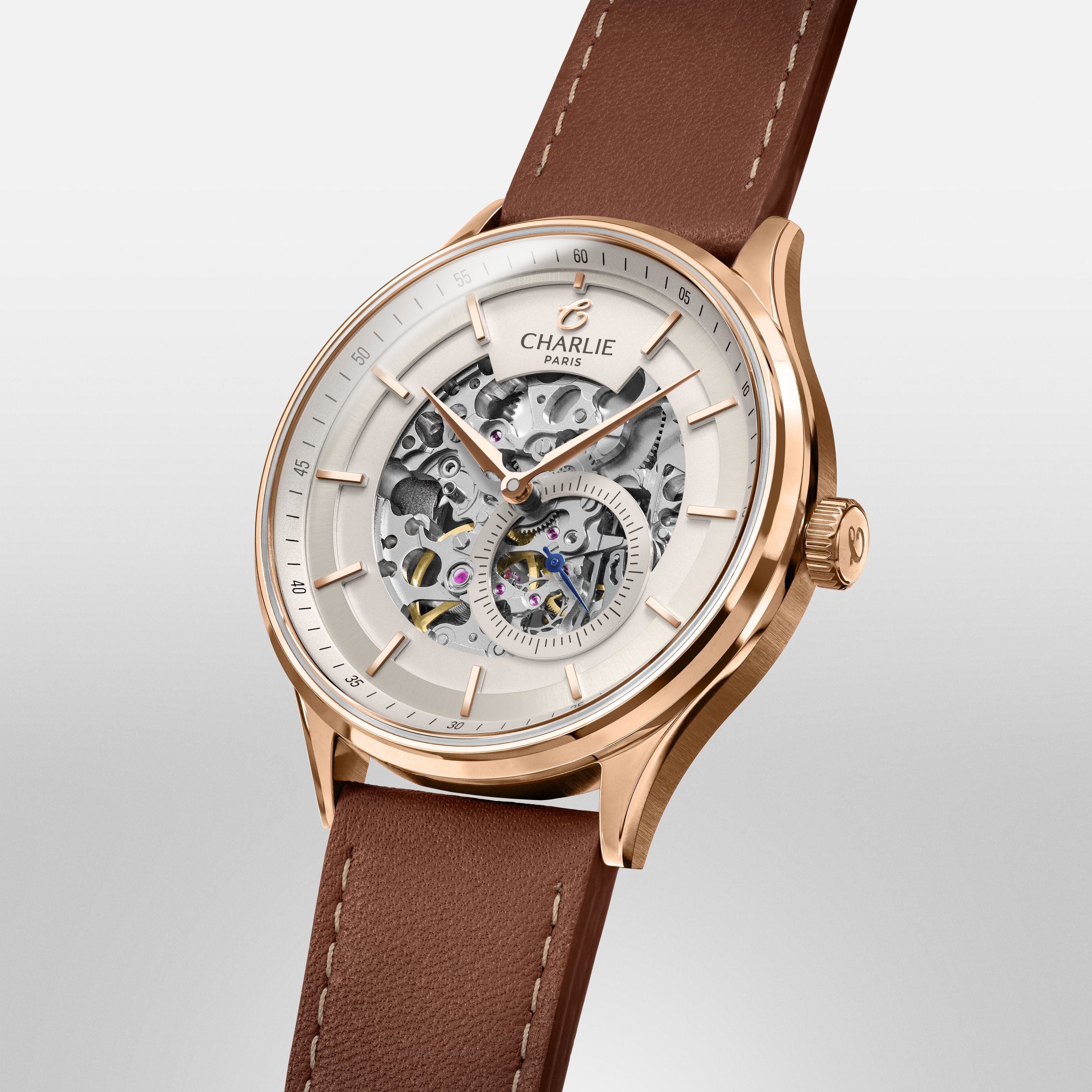 INITIAL - Skeleton - Rose Gold