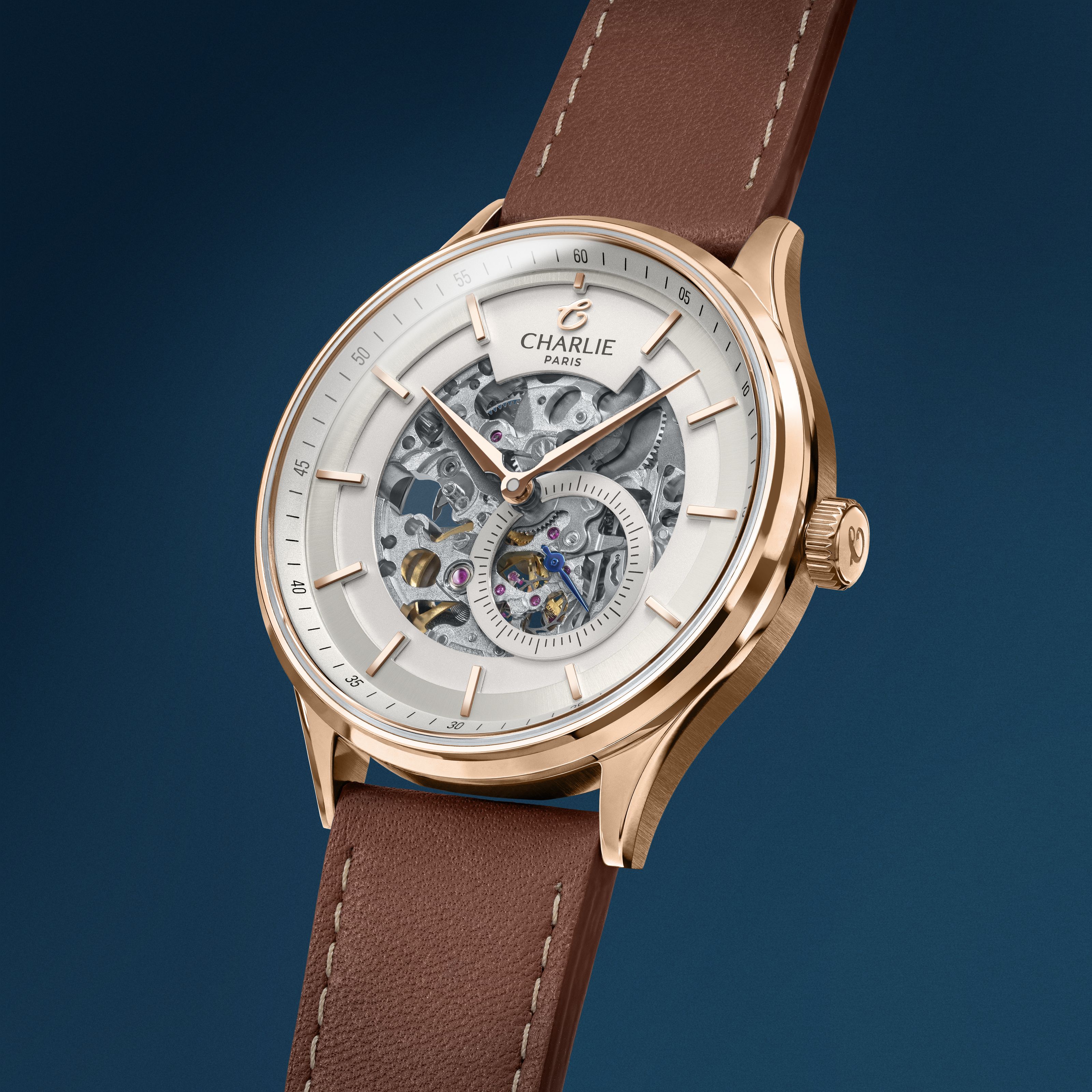 INITIAL - Skeleton - Rose Gold