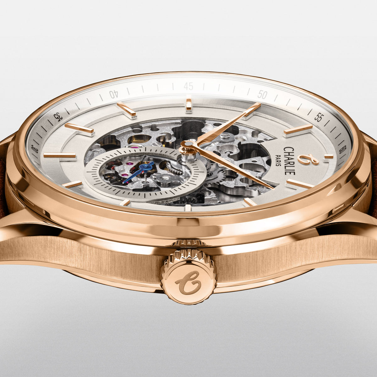 INITIAL - Esqueleto - Ouro rosa